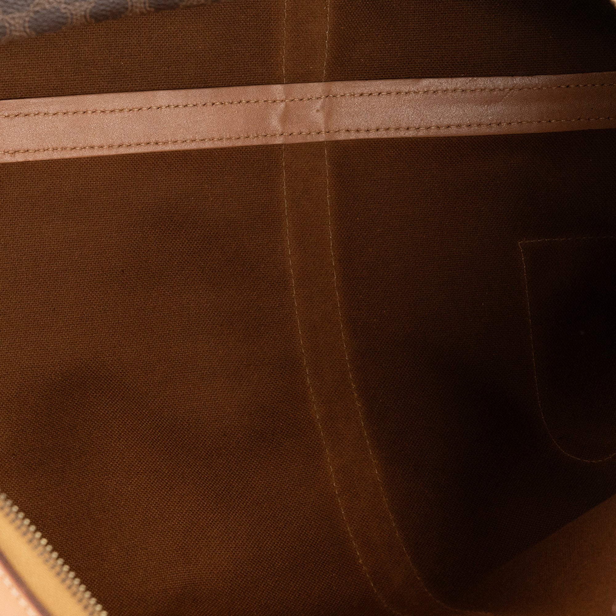 CELINE - Sac de voyage Boston 45 Celine en toile enduite macadam vintage