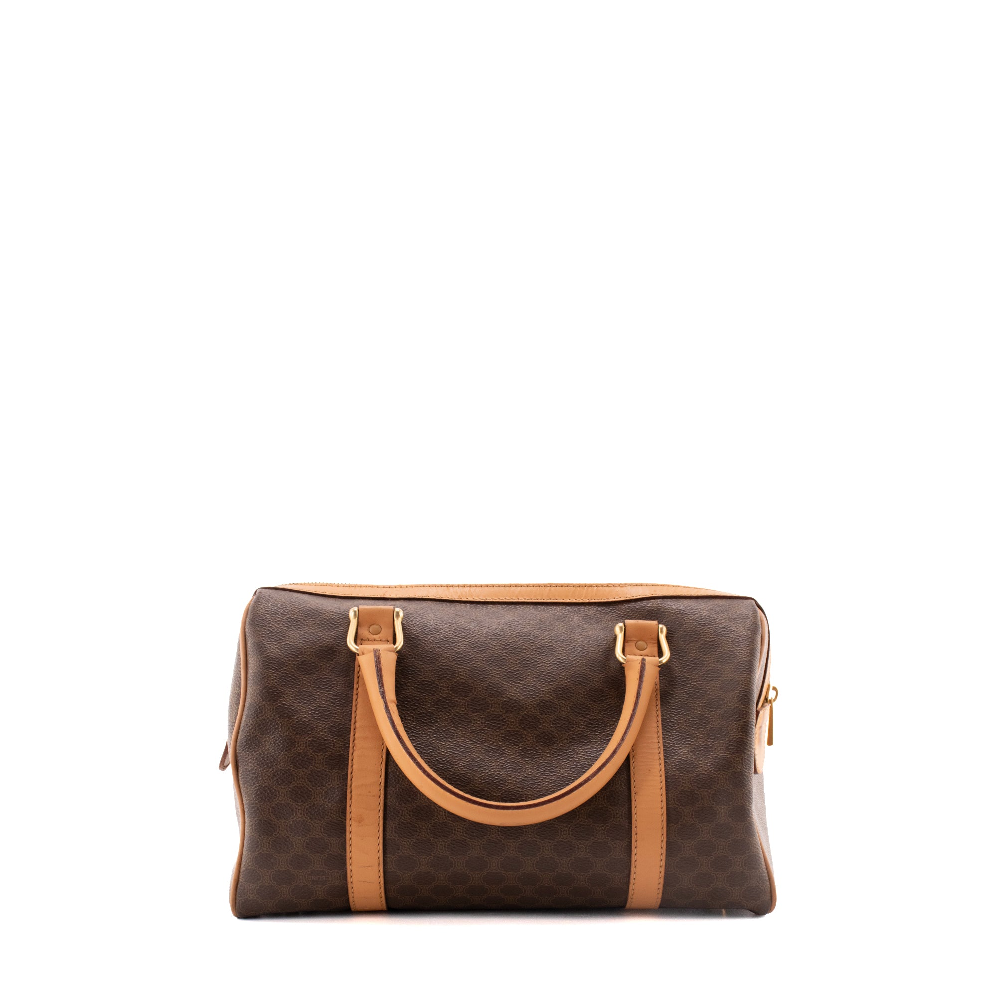 CELINE - Sac à main Boston Celine en toile monogrammée vintage