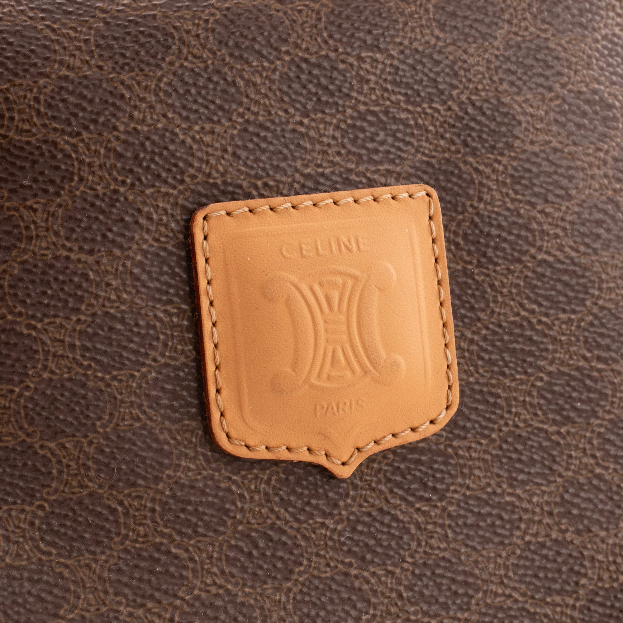 CELINE - Sac à main Boston Celine en toile monogrammée vintage