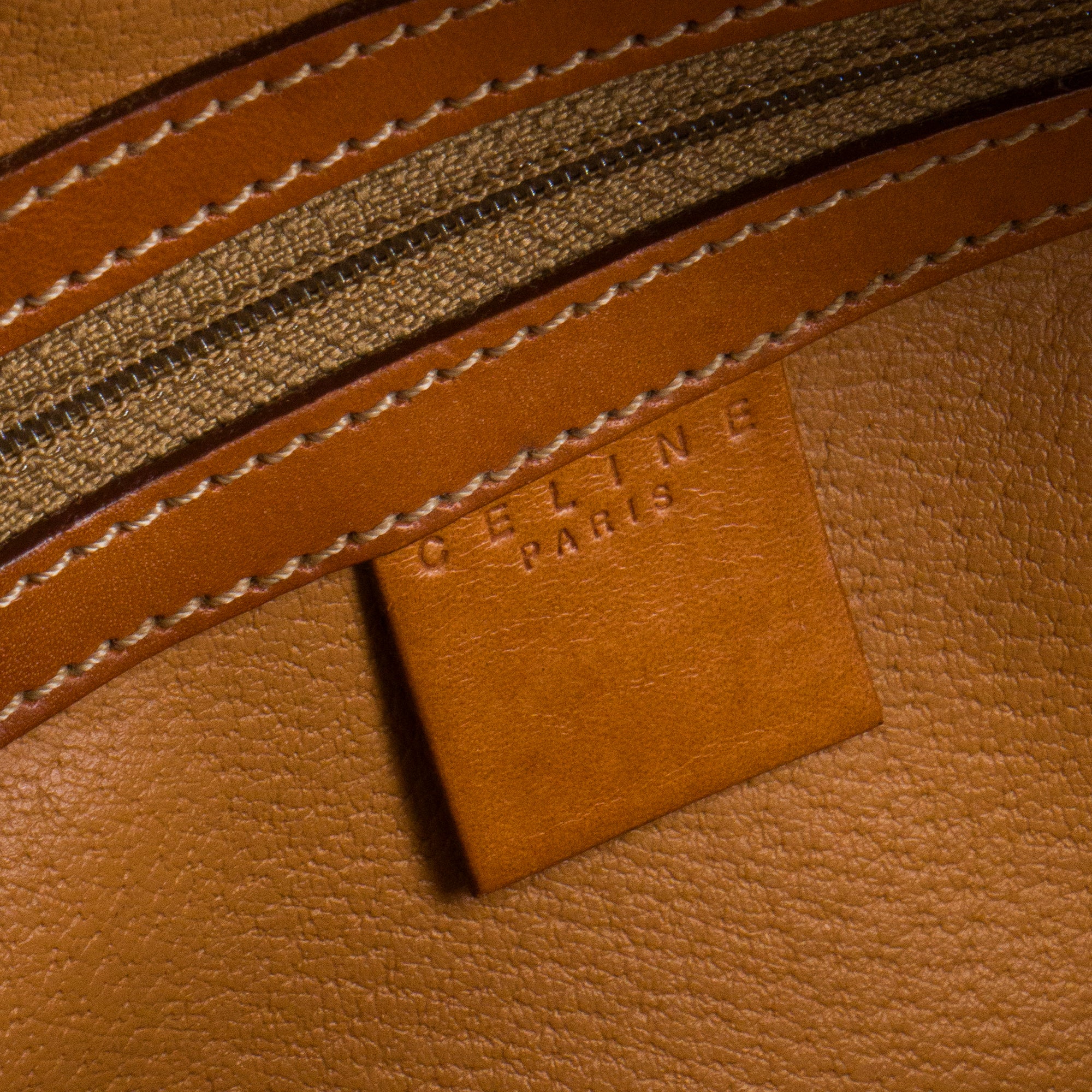 CELINE - Sac à main Bowling Celine en toile enduite macadam vintage
