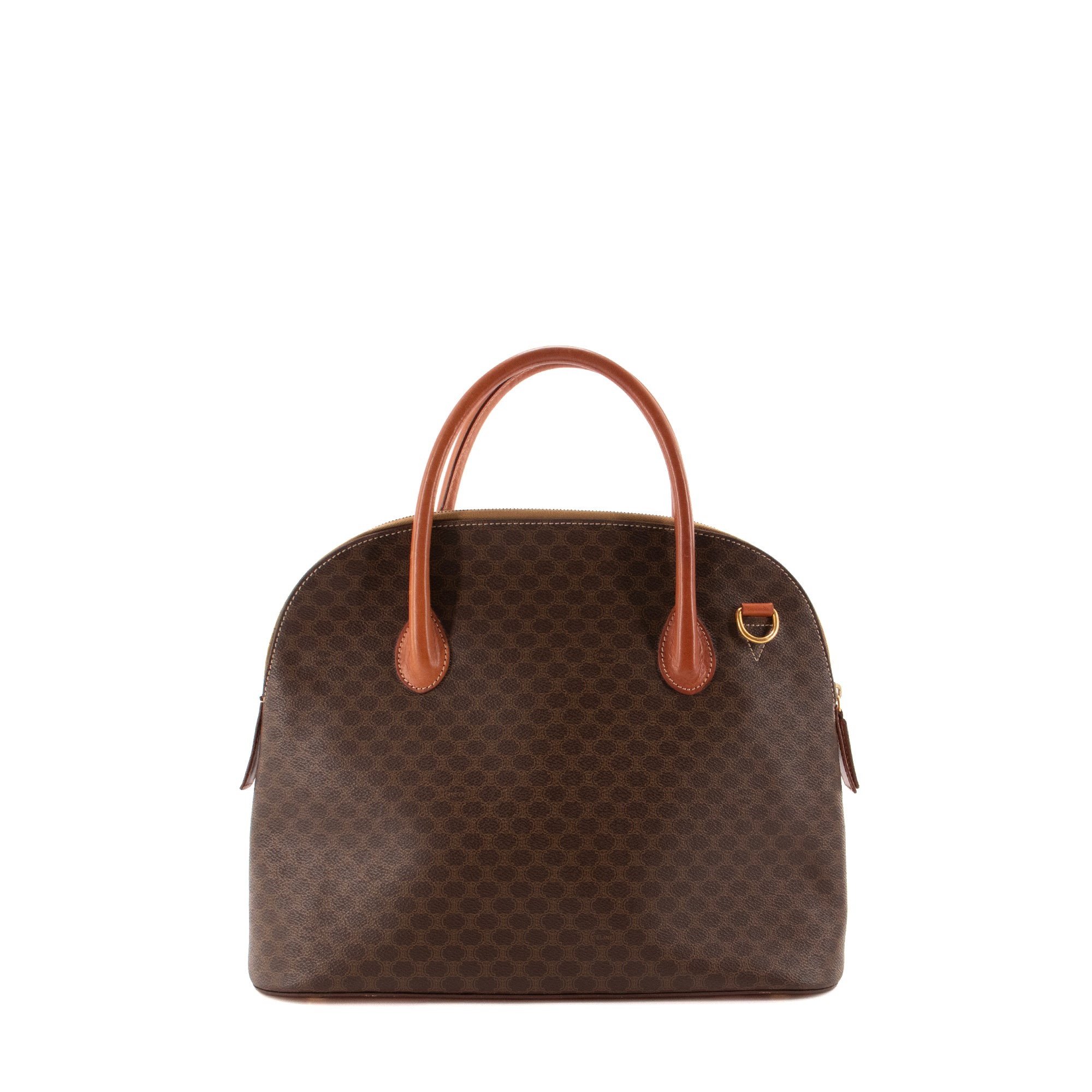 CELINE - Sac à main Celine en toile enduite monogrammée vintage