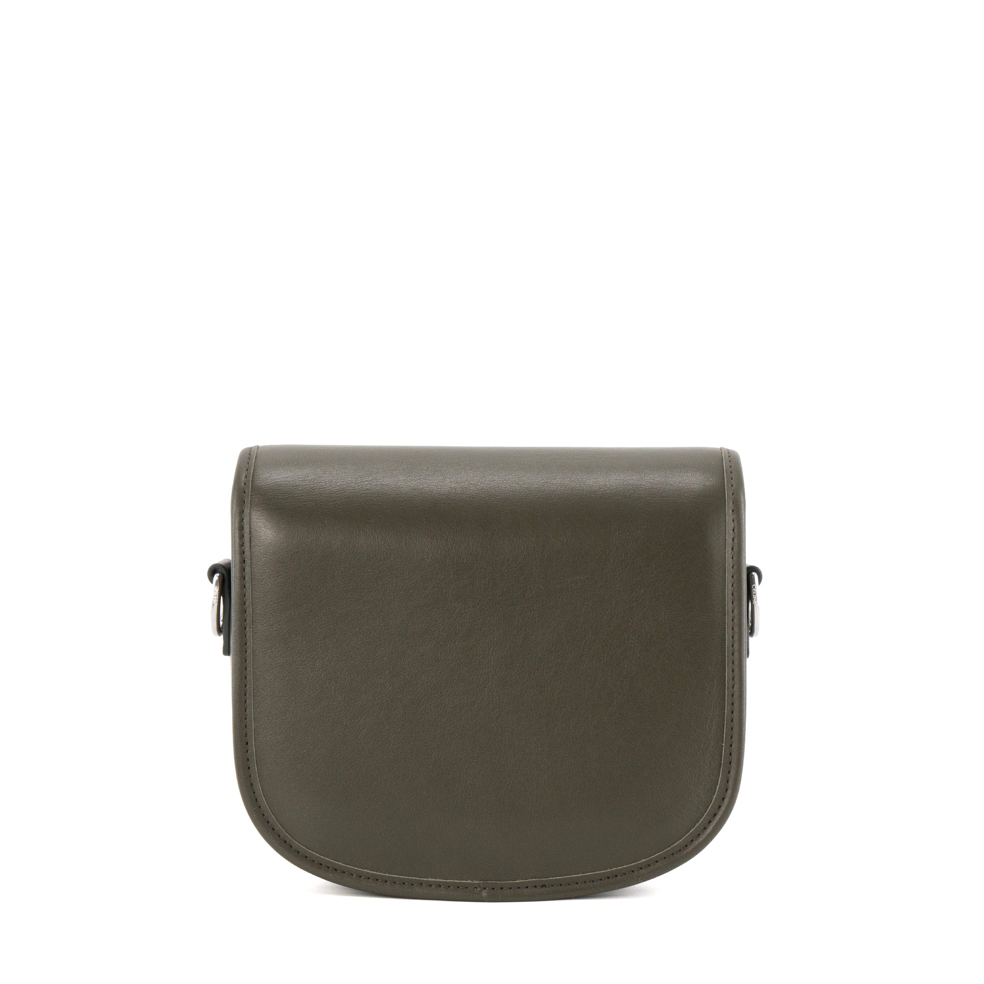 CELINE - Sac Besace Triomphe Petit modele Celine en cuir lisse kaki