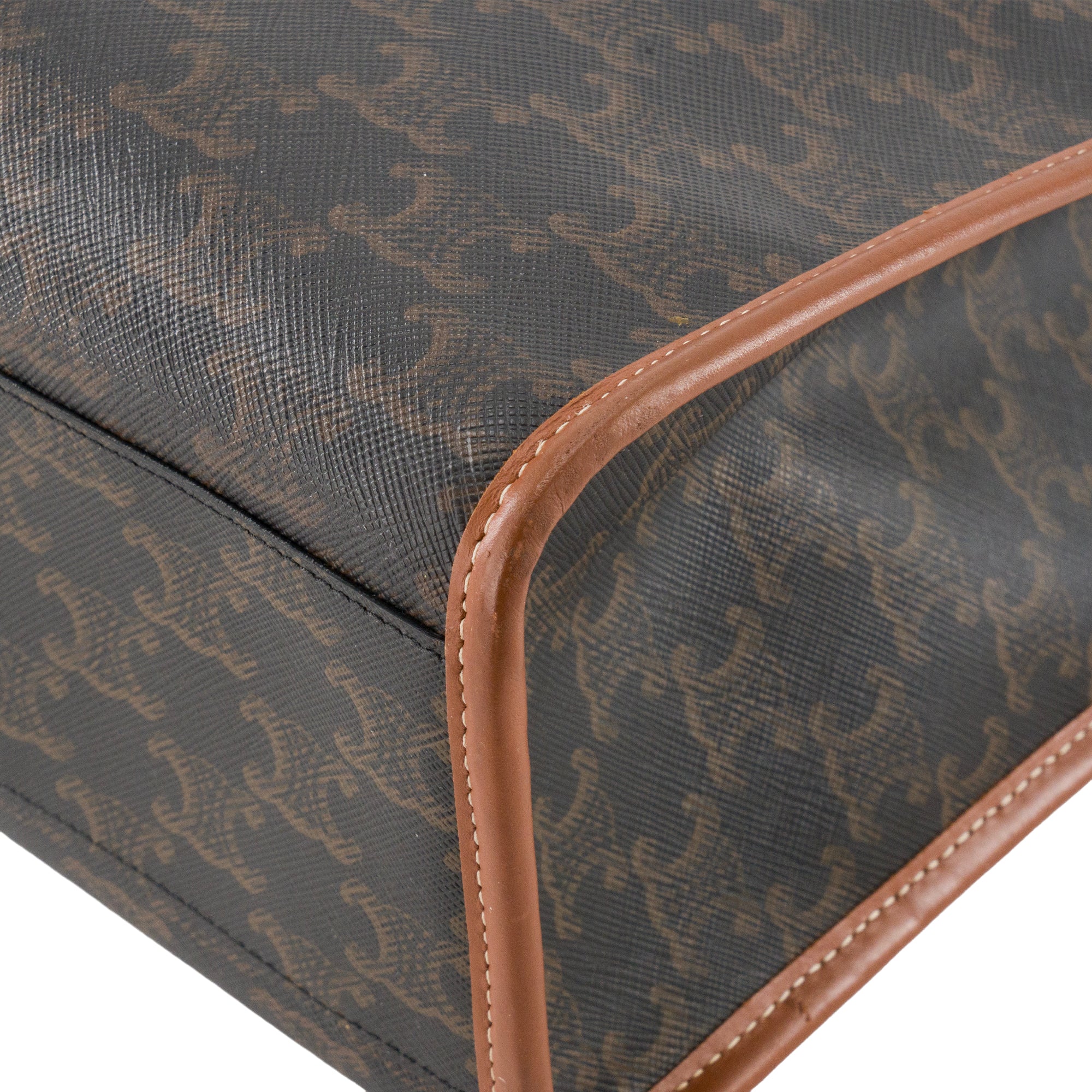 CELINE - Sac cabas Horizontal Celine en toile enduite triomphe marron