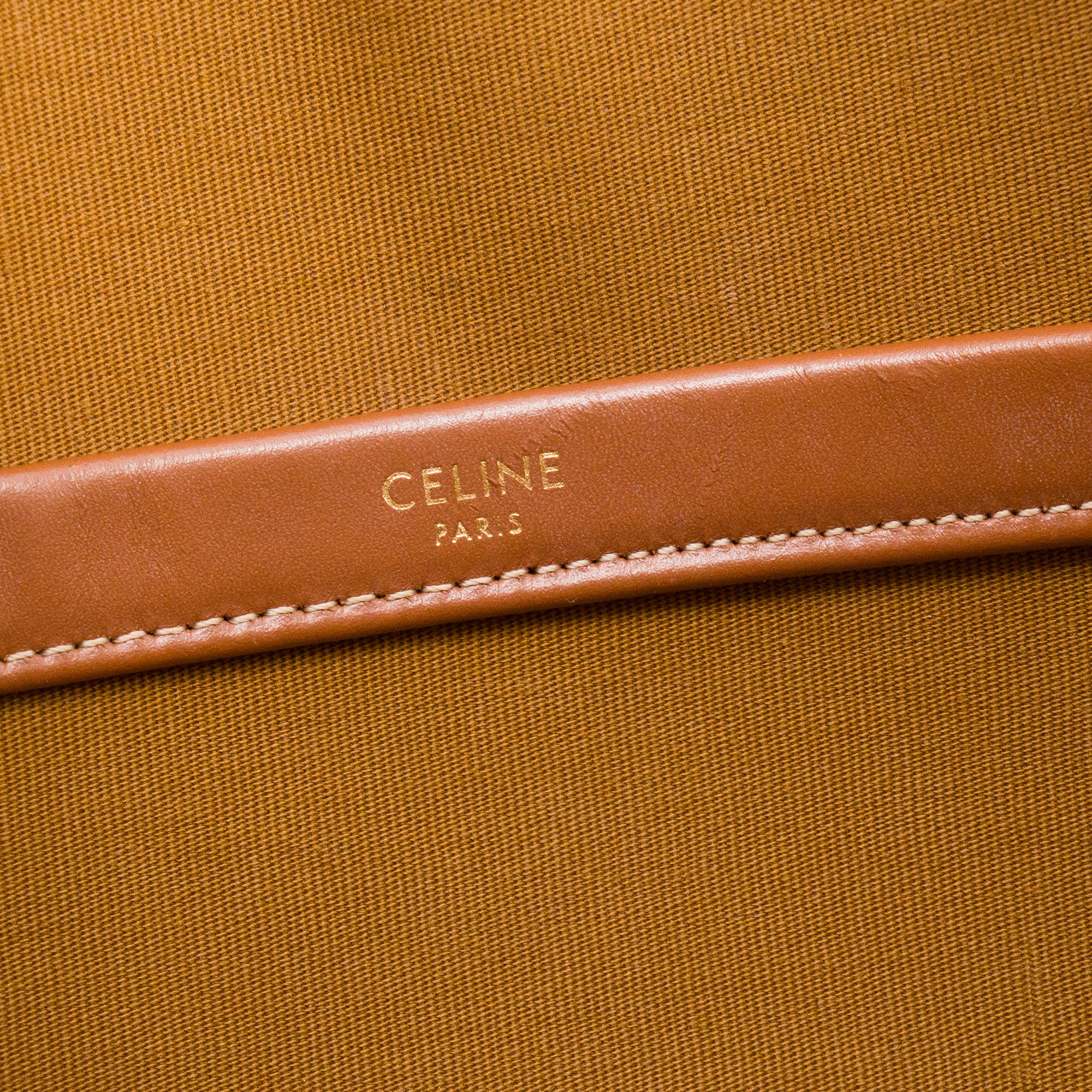 CELINE - Sac cabas Horizontal Celine en toile enduite triomphe marron