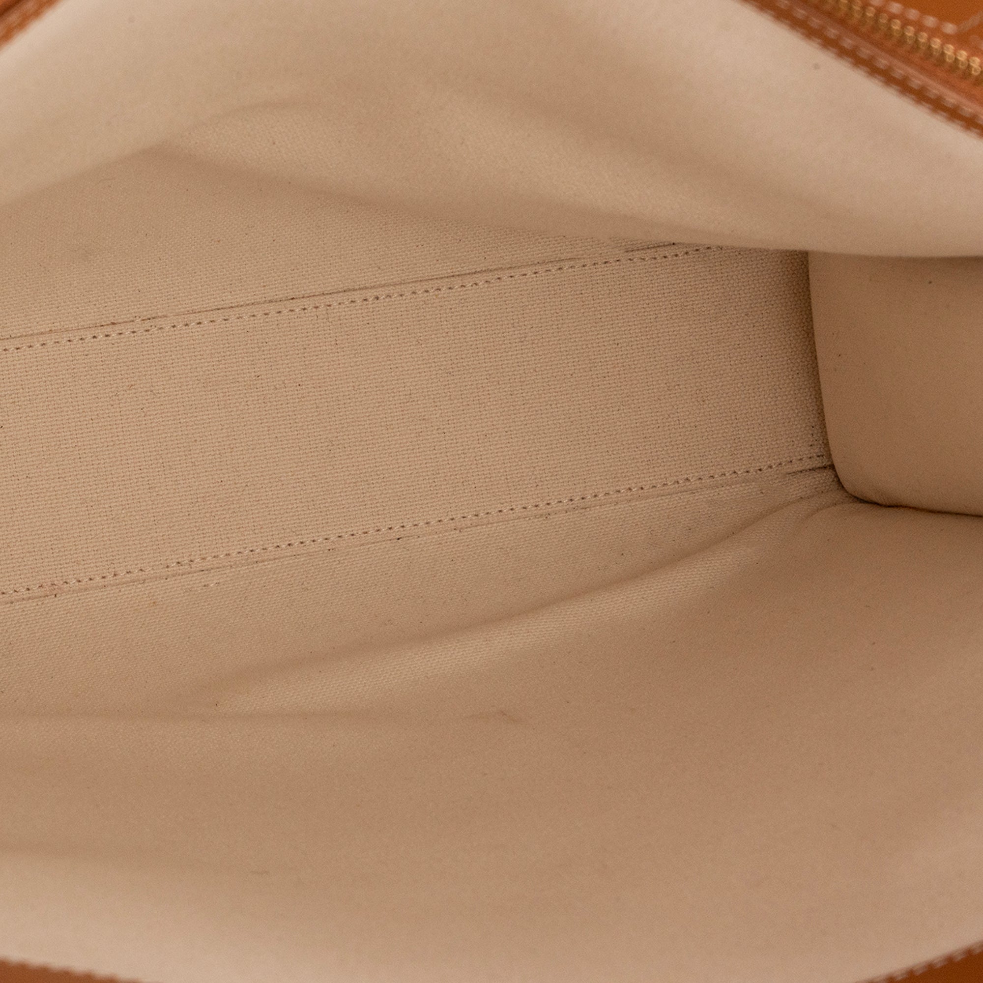 CELINE - Sac Cabas Large Vertical Celine en toile beige et cuir marron