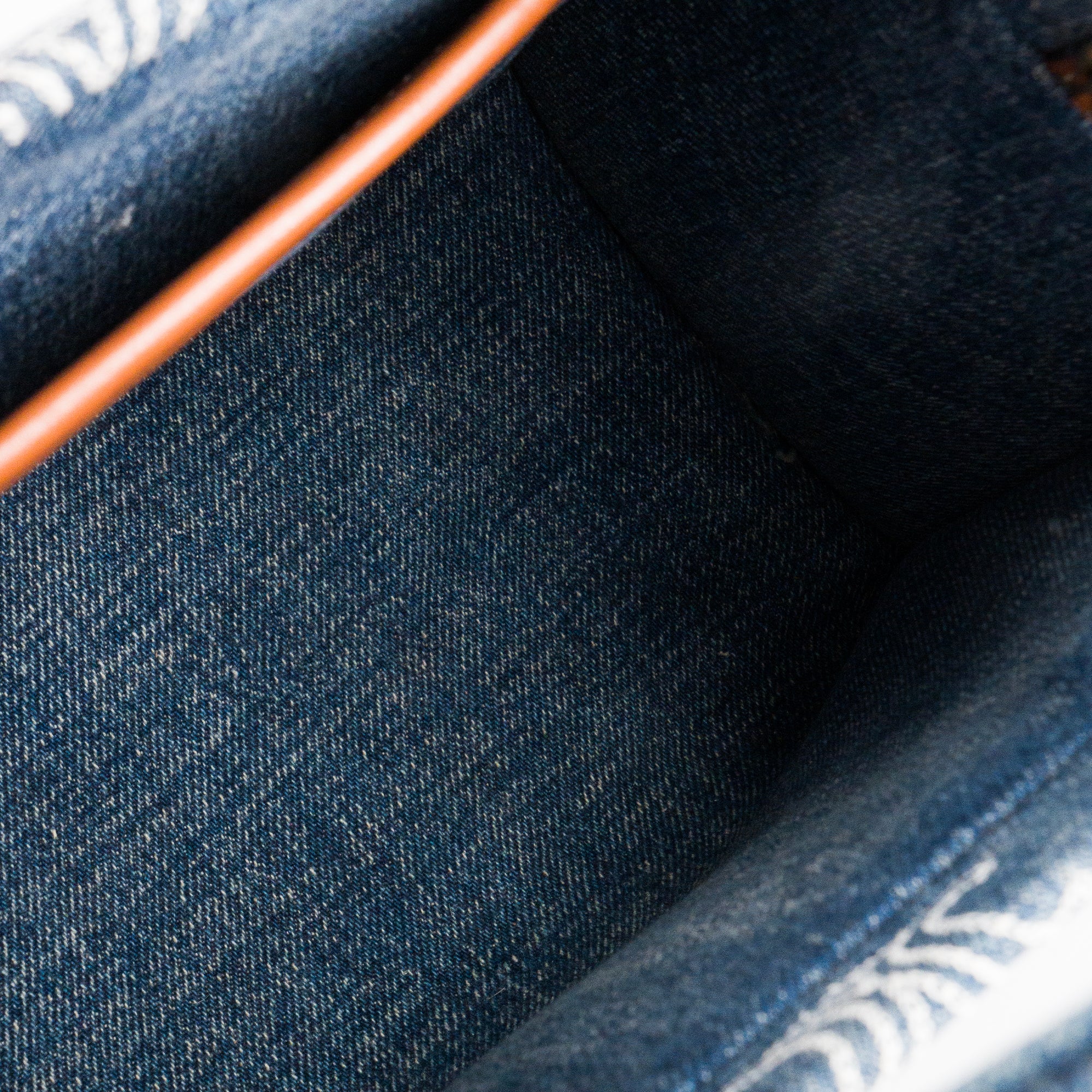 CELINE - Sac cabas Thais Celine en denim et cuir tan