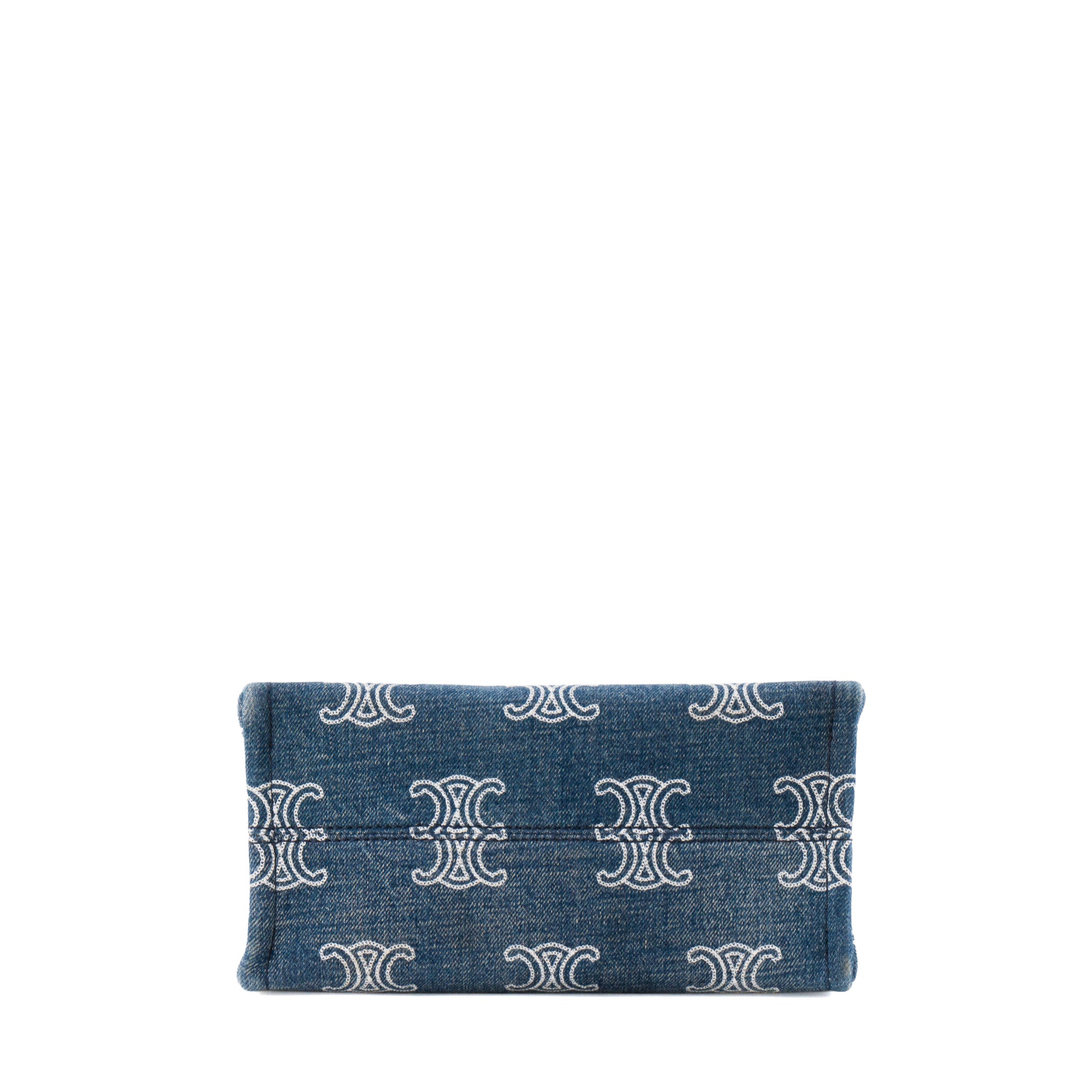 CELINE - Sac cabas Thais Celine en denim et cuir tan