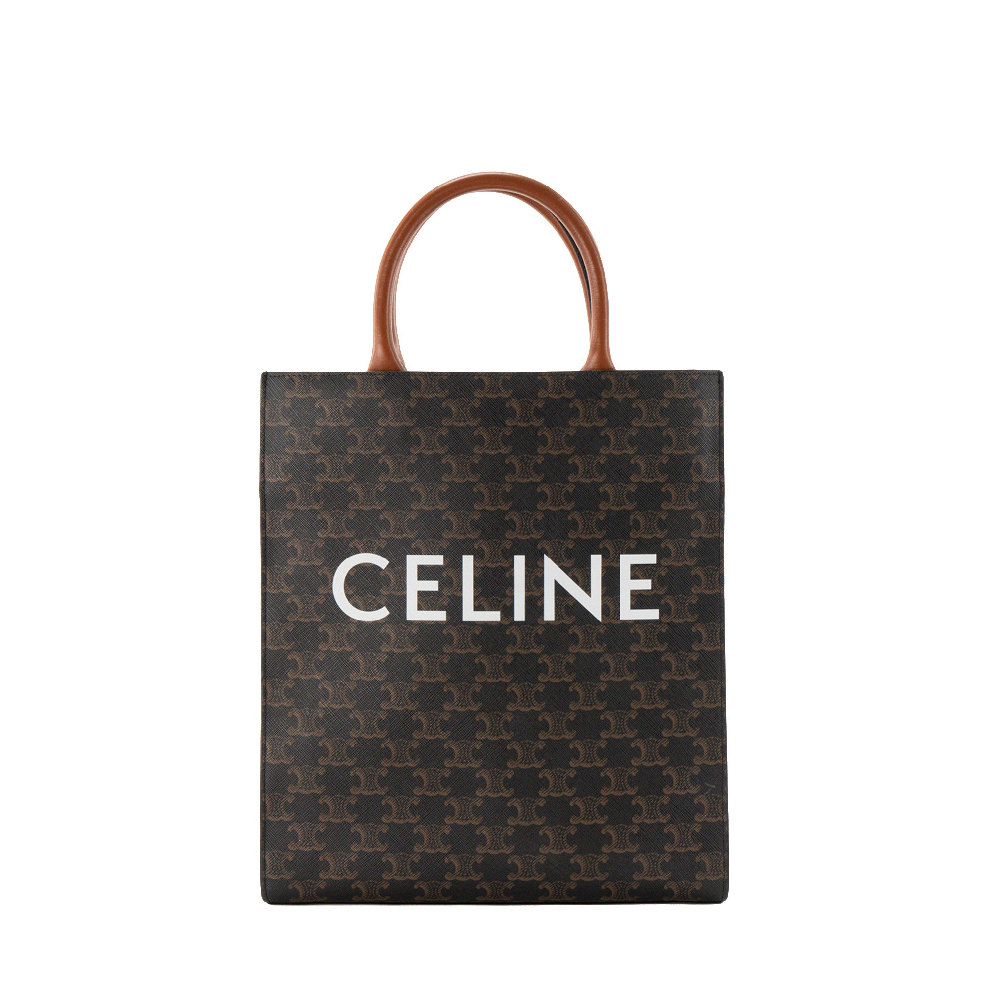 CELINE - Sac Cabas Vertical Celine en toile enduite monogrammée