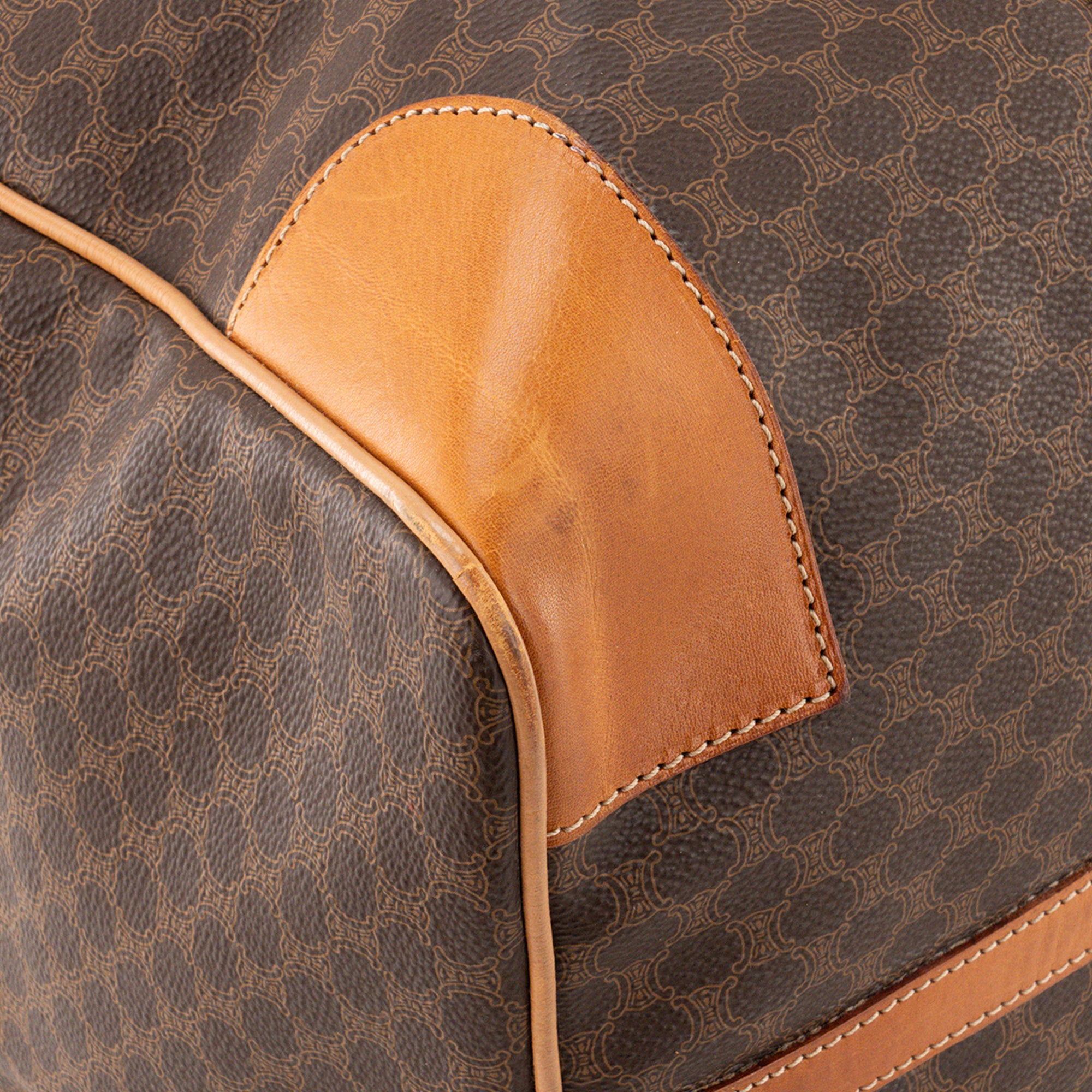 CELINE - Sac de voyage Boston 50 Celine en toile enduite macadam vintage