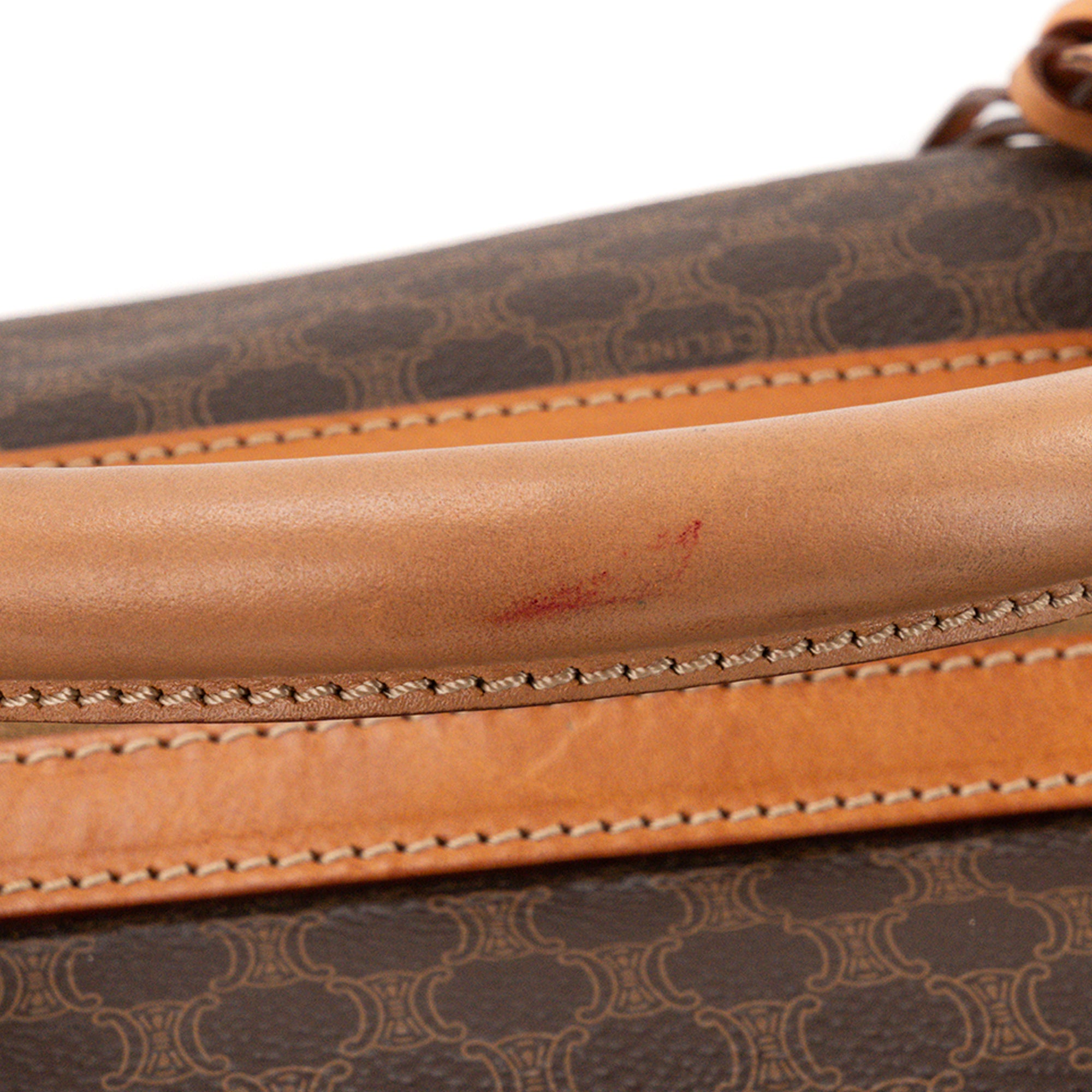 CELINE - Sac de voyage Boston 50 Celine en toile enduite macadam vintage