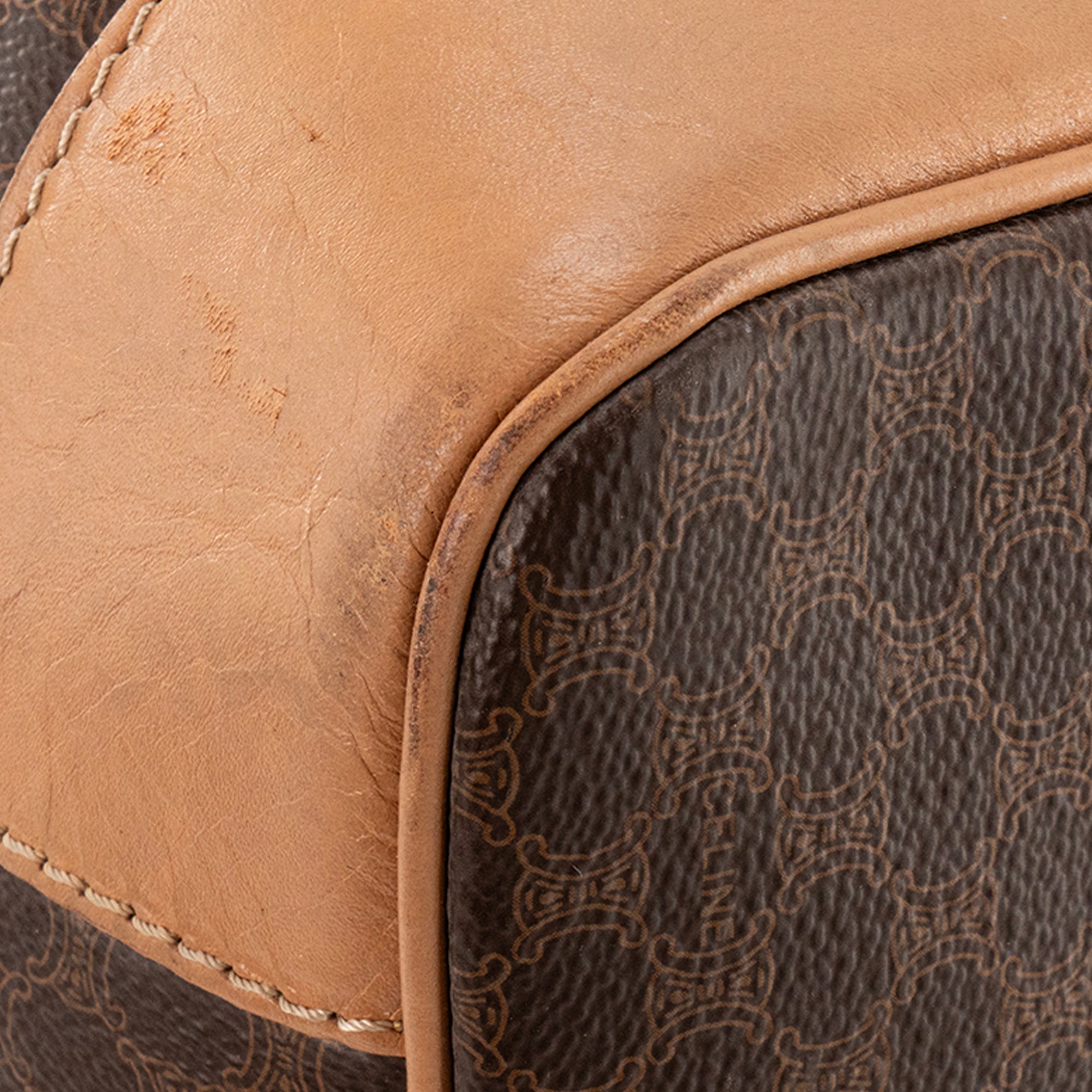 CELINE - Sac de voyage Boston 50 Macadam Celine en toile enduite monogrammée