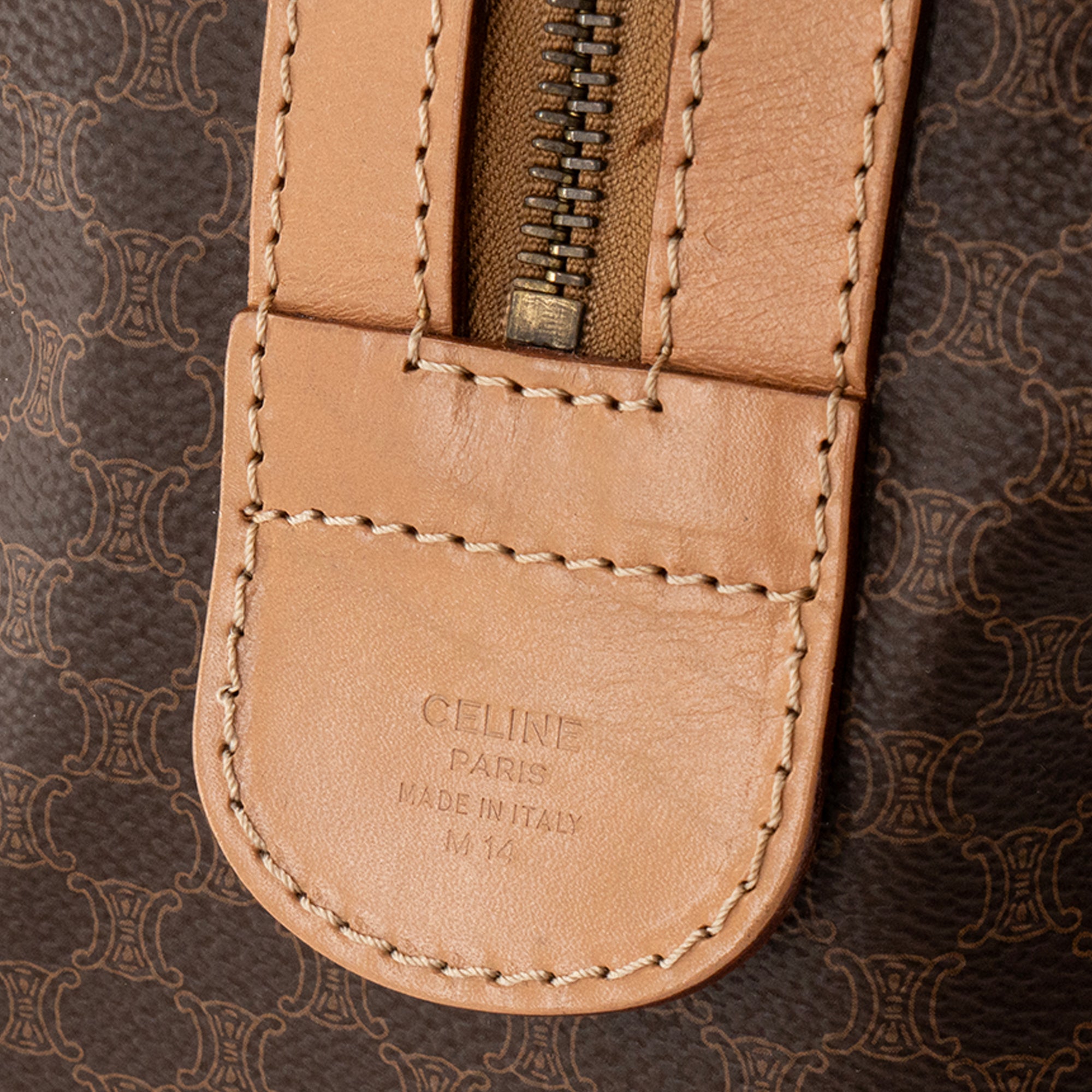 CELINE - Sac de voyage Boston 50 Macadam Celine en toile enduite monogrammée