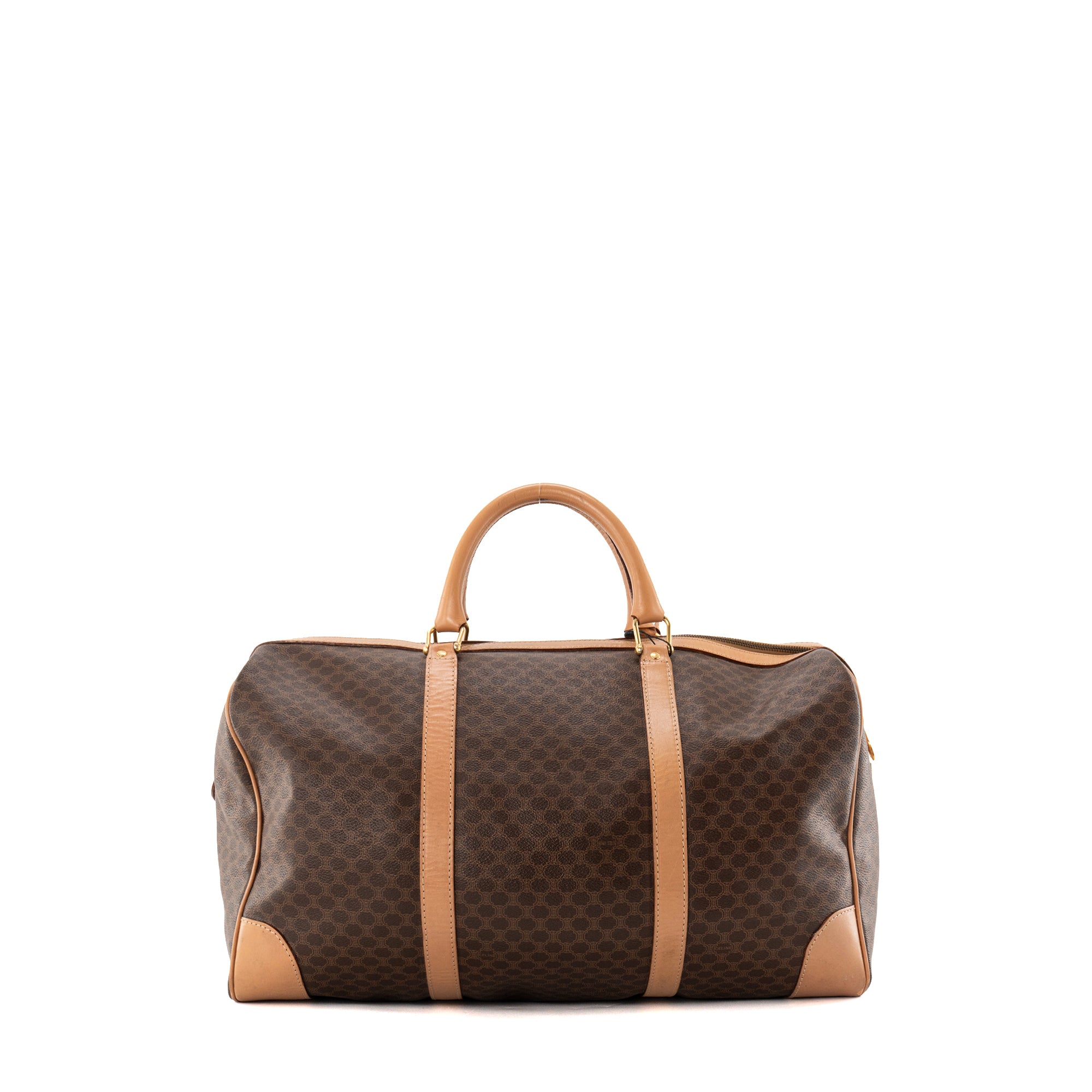 CELINE - Sac de voyage Boston 50 Macadam Celine en toile enduite monogrammée