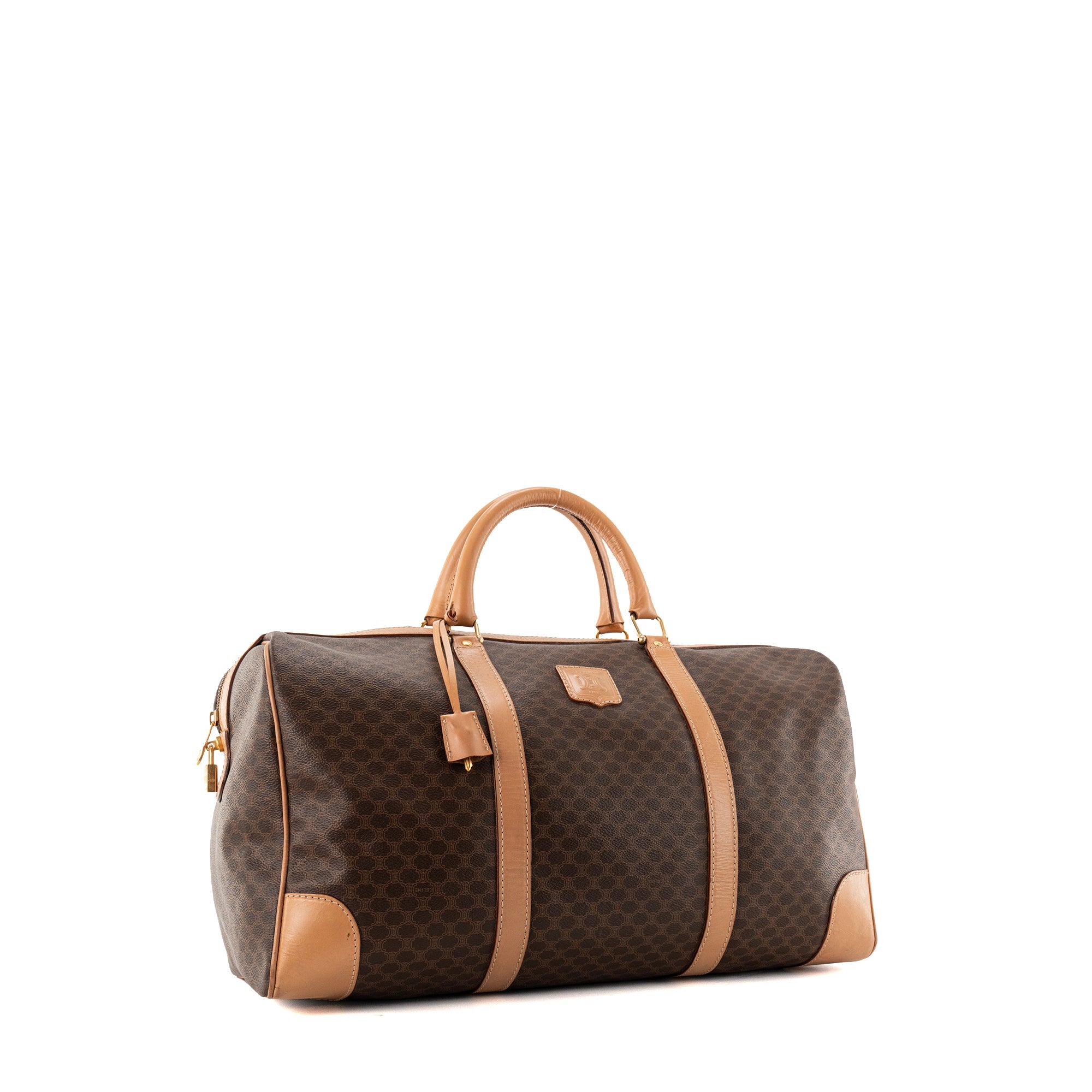 CELINE - Sac de voyage Boston 50 Macadam Celine en toile enduite monogrammée