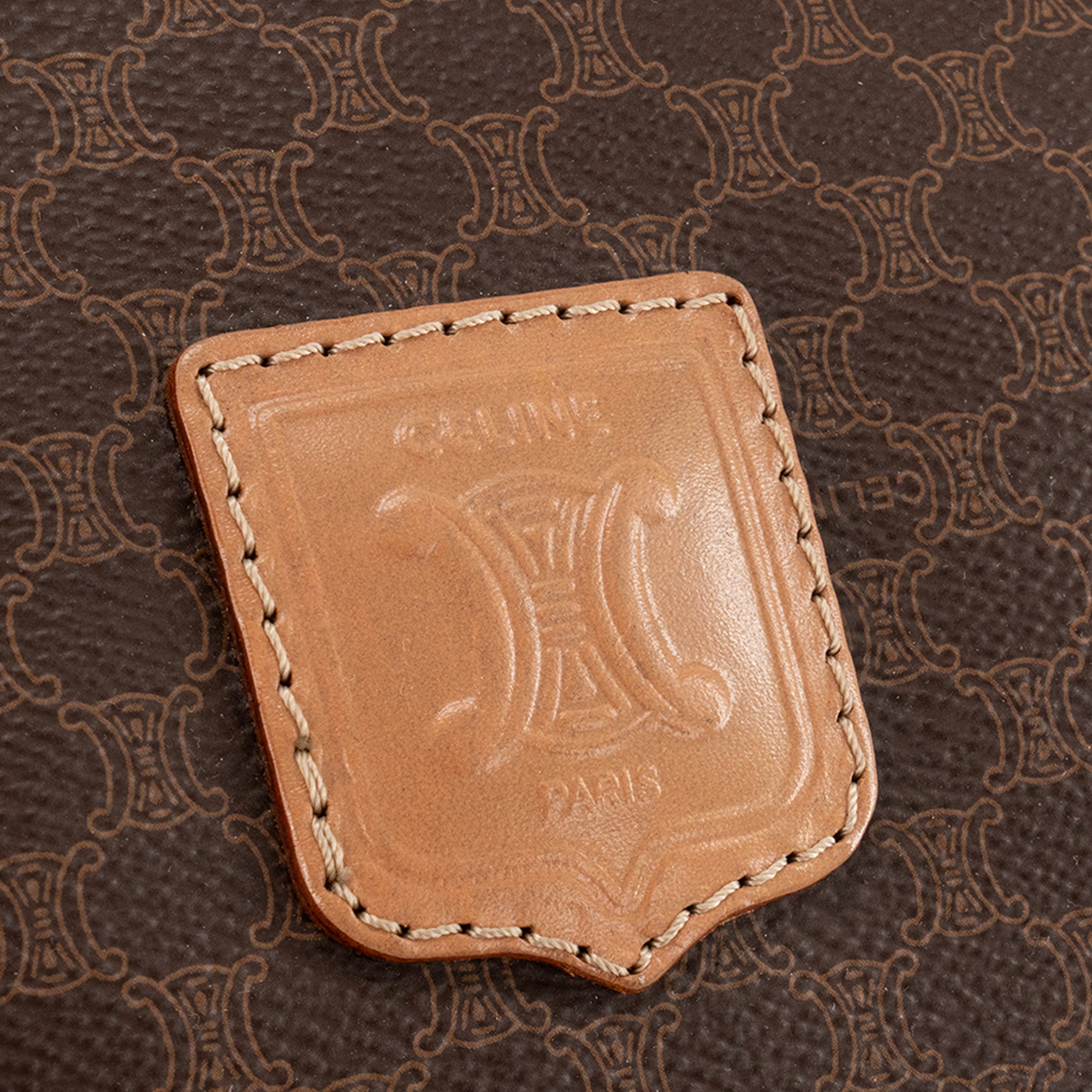 CELINE - Sac de voyage Boston 50 Macadam Celine en toile enduite monogrammée