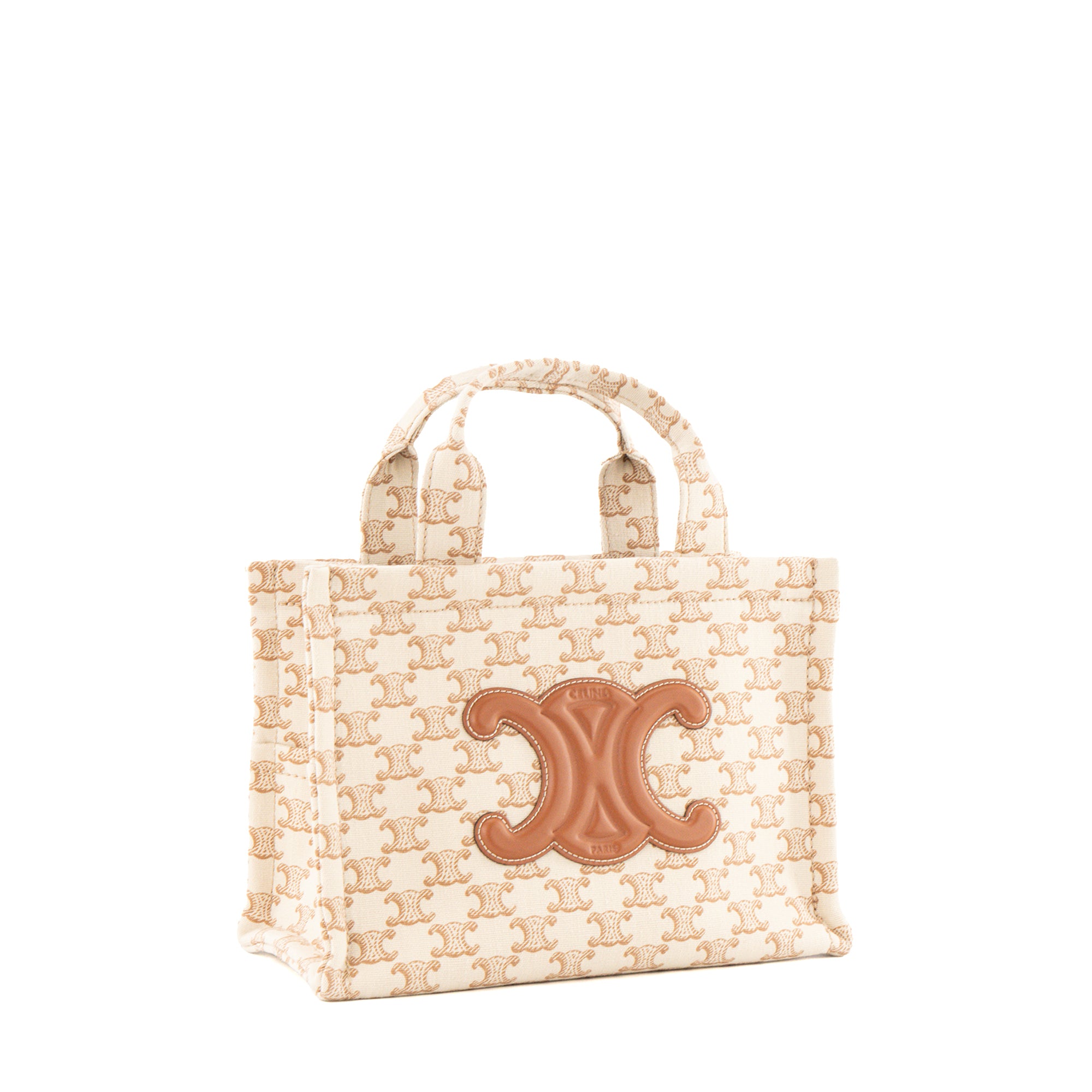 CELINE - Sac cabas Thais Celine en toile beige