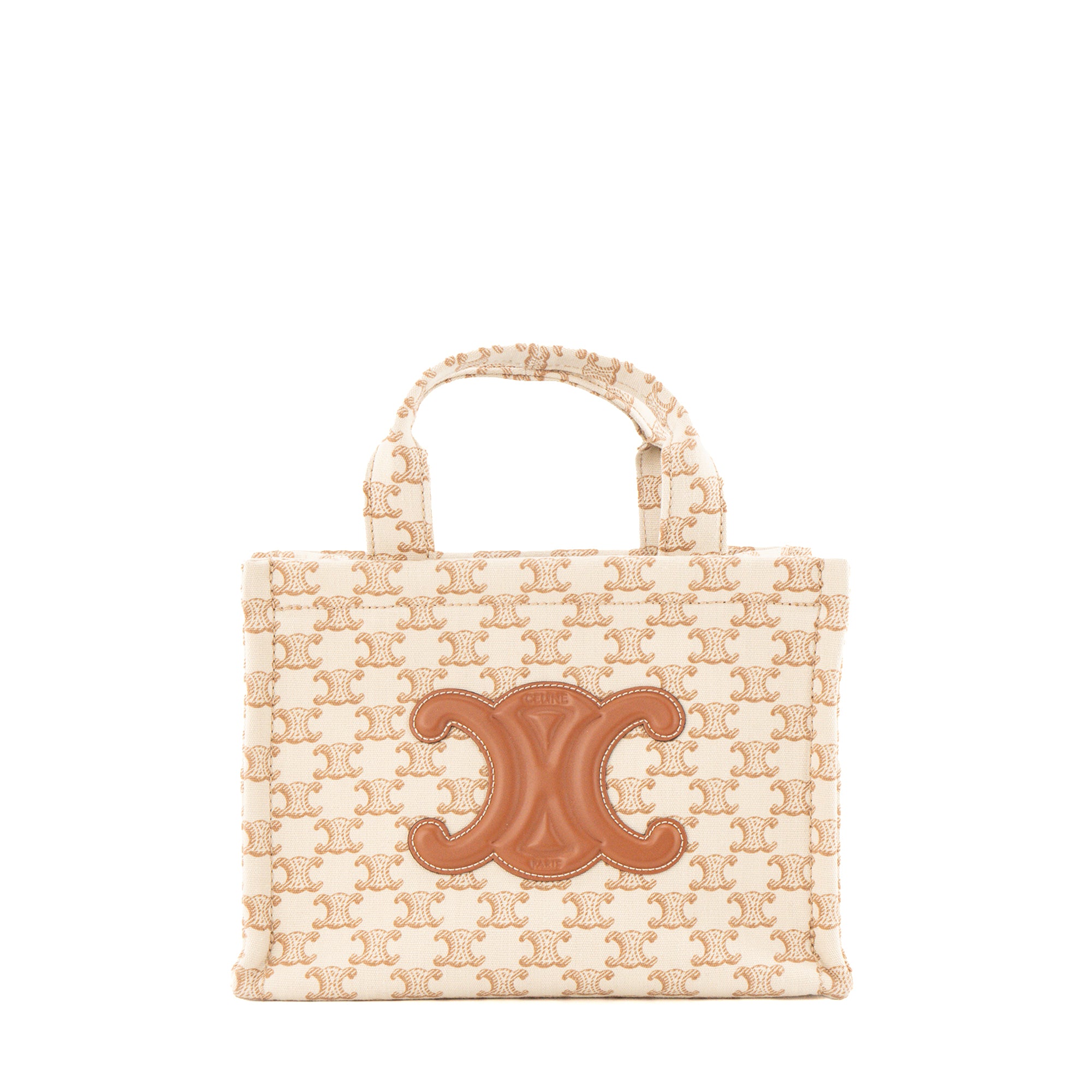 CELINE - Sac cabas Thais Celine en toile beige