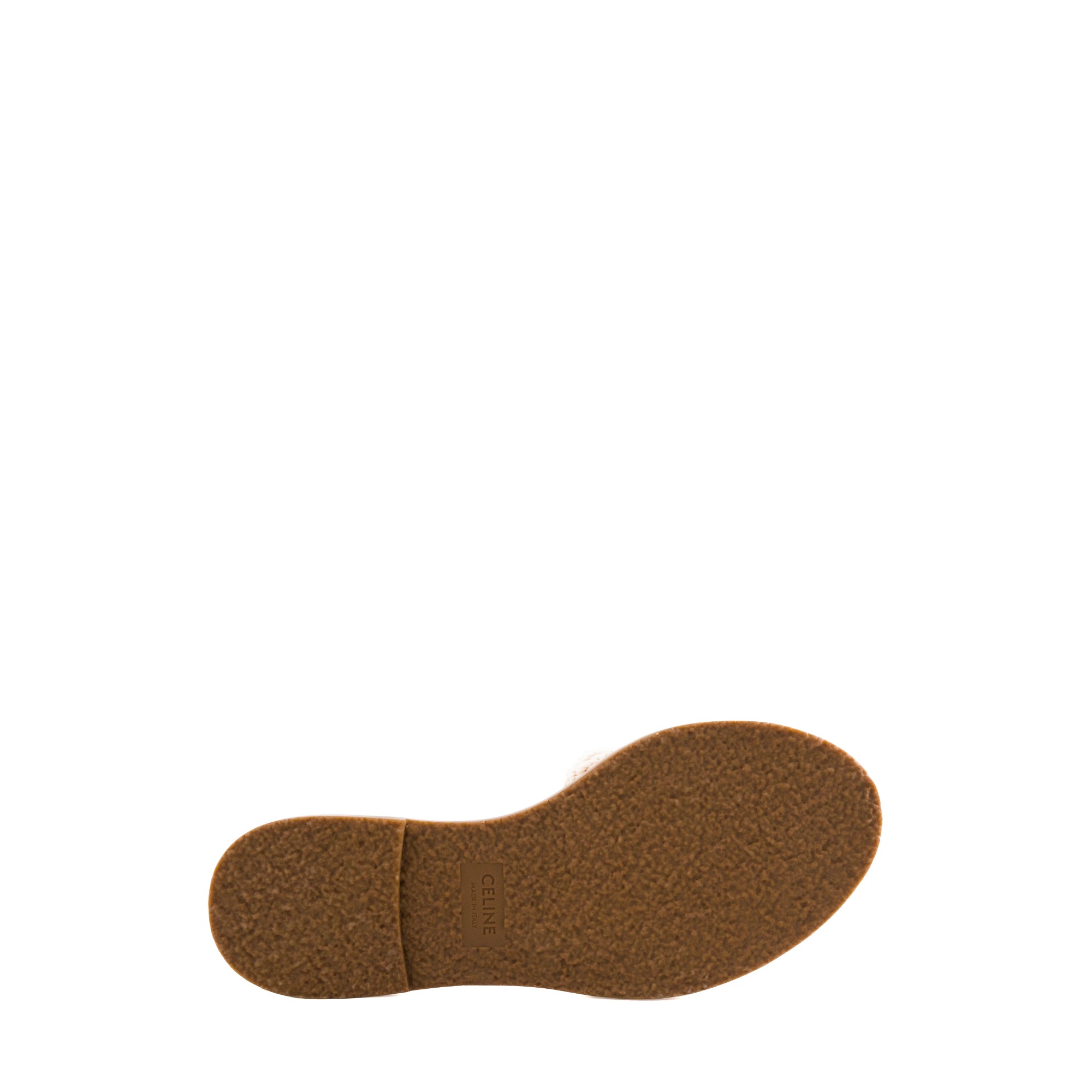 CELINE - Sandales Lympia Triomphe Celine en cotton beige (T40)