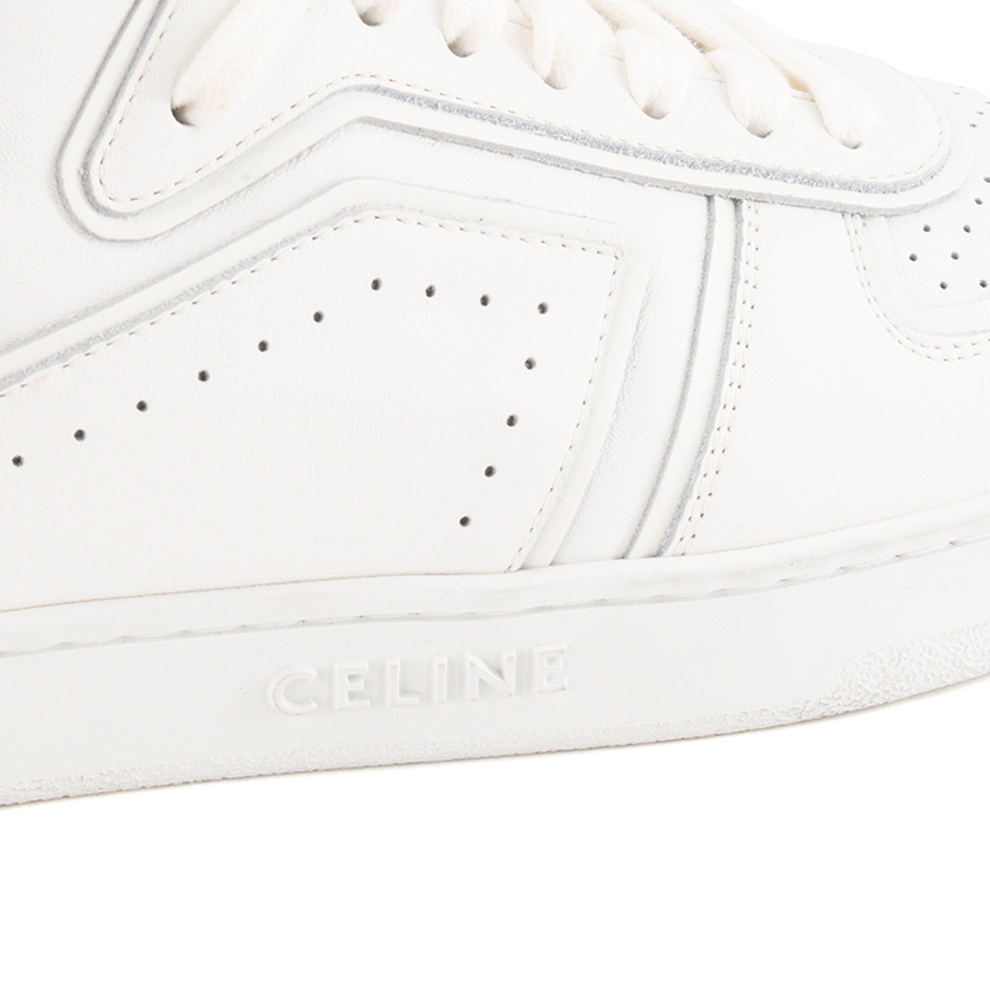 CELINE - Sneakers CT-01 Z Trainer Celine en cuir blanc (T41)