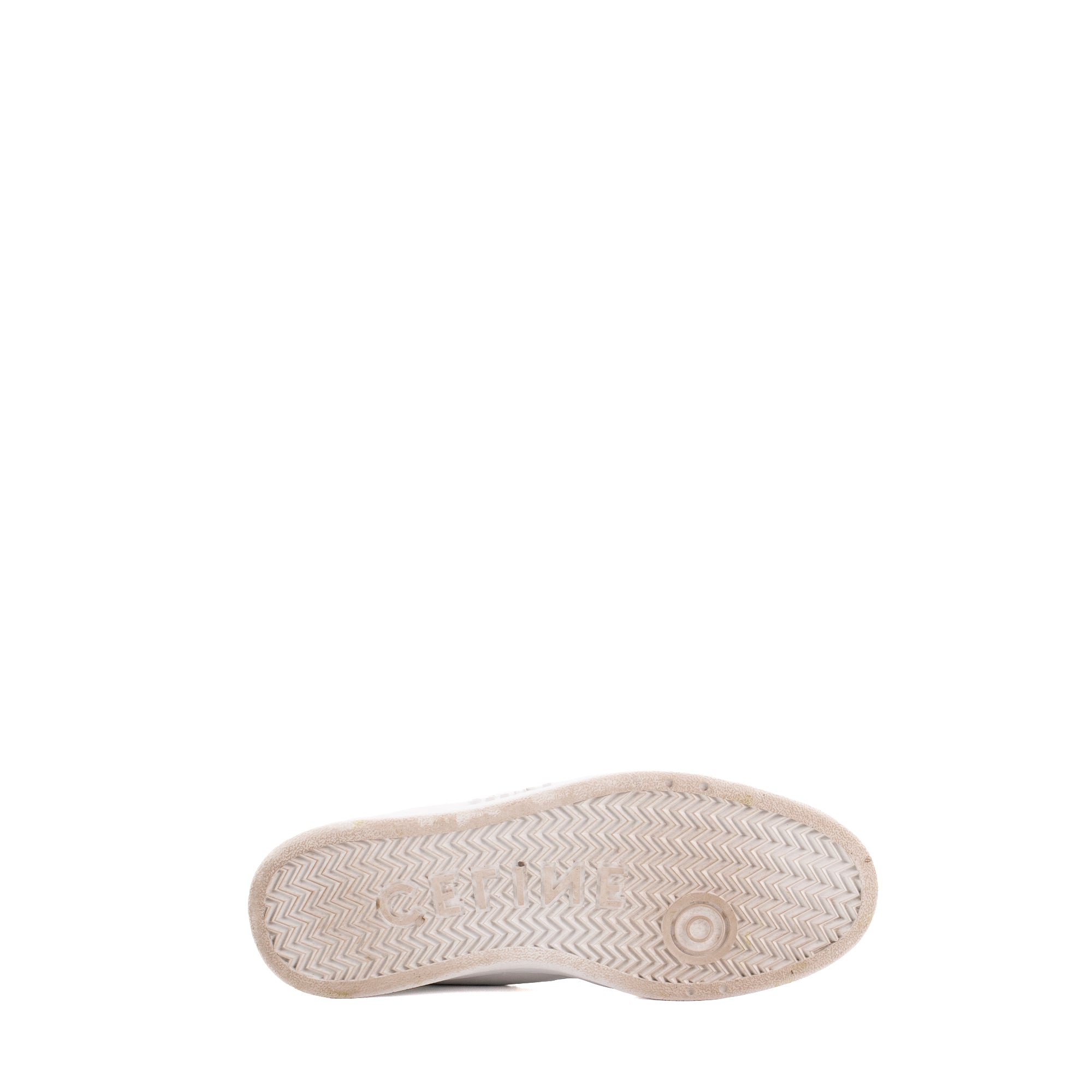 CELINE - Sneakers CT-02 mi-haute Celine en cuir blanc (T39)