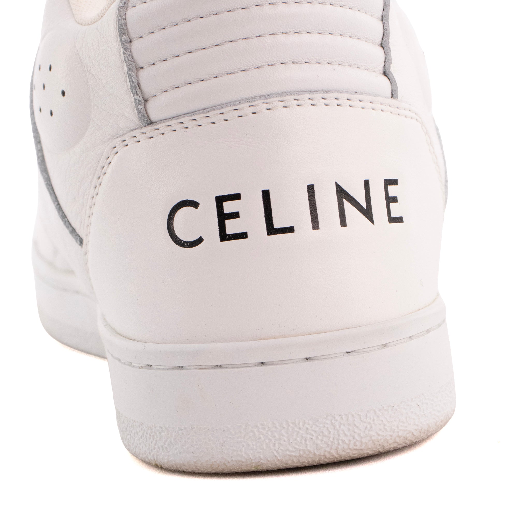 CELINE - Sneakers CT-02 mi-haute Celine en cuir blanc (T39)