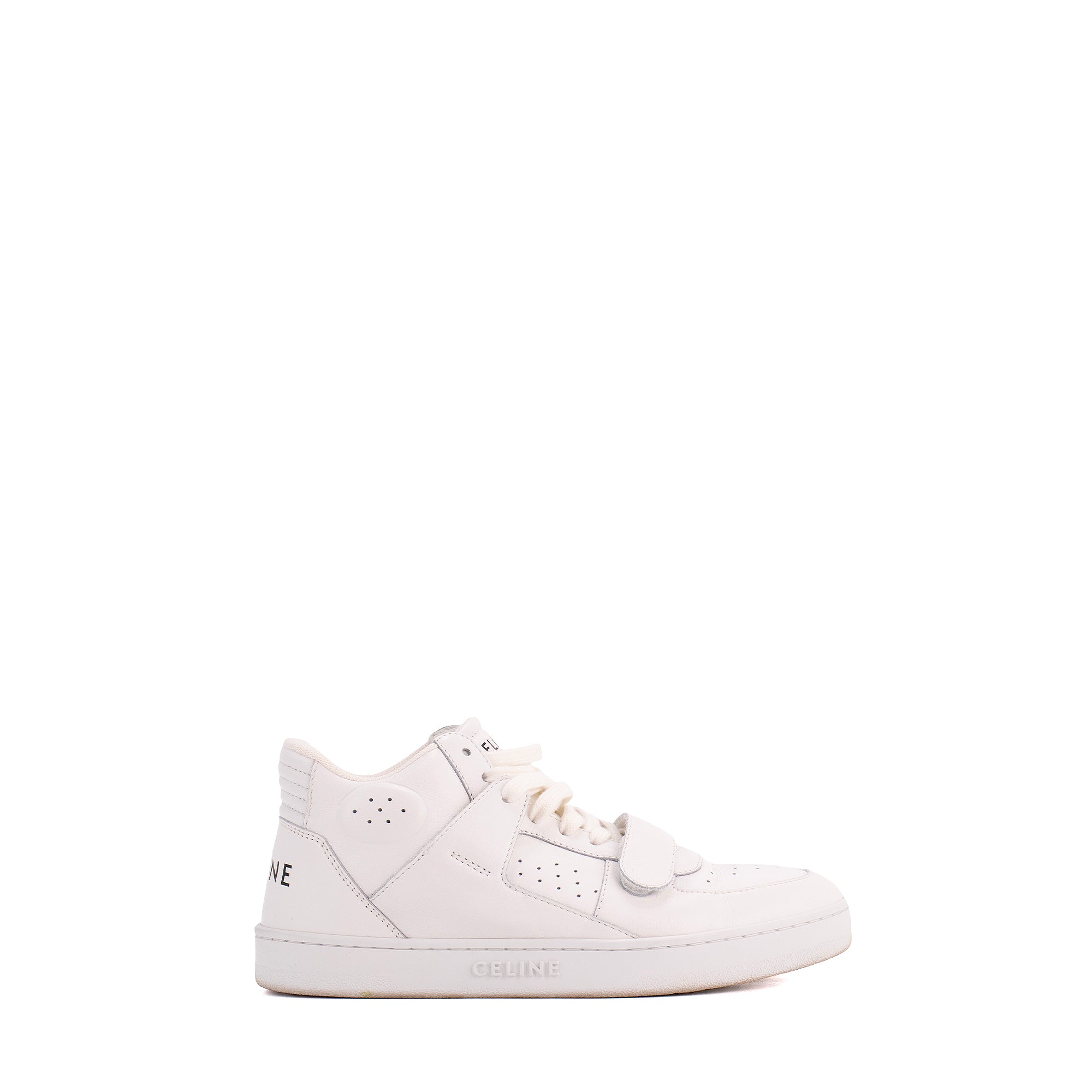 CELINE - Sneakers CT-02 mi-haute Celine en cuir blanc (T39)