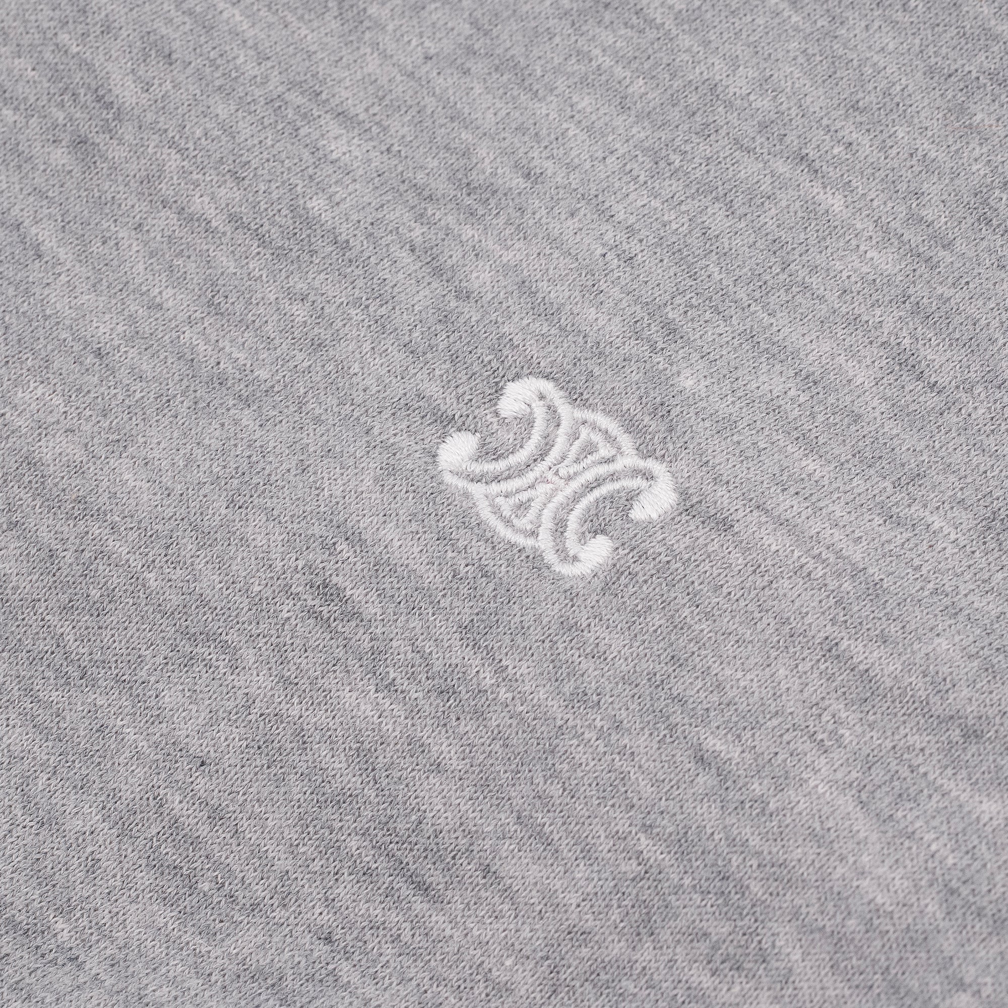 CELINE - Sweatshirt Triomphe Celine en coton et cachemire gris (L)