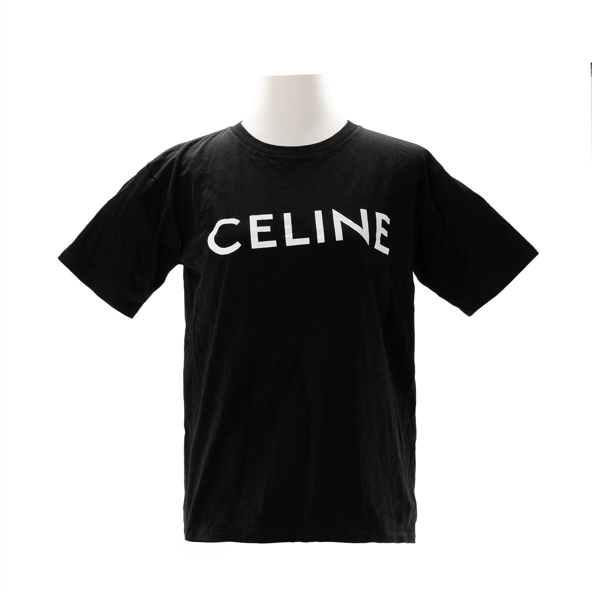 CELINE - Tee-shirt Loose Celine en coton noir (XS)