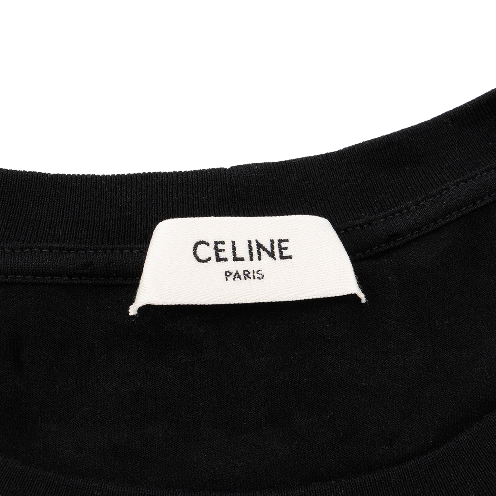 CELINE - Tee-shirt Loose Celine en coton noir (XS)