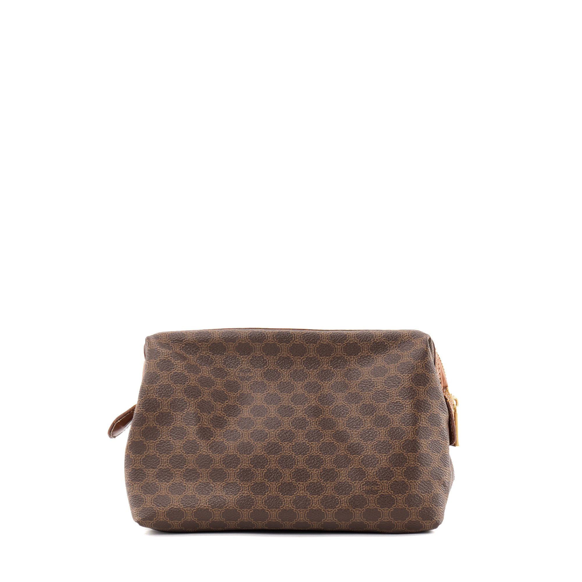 CÉLINE - Trousse de Toilette PM Celine en toile enduite macadam vintage