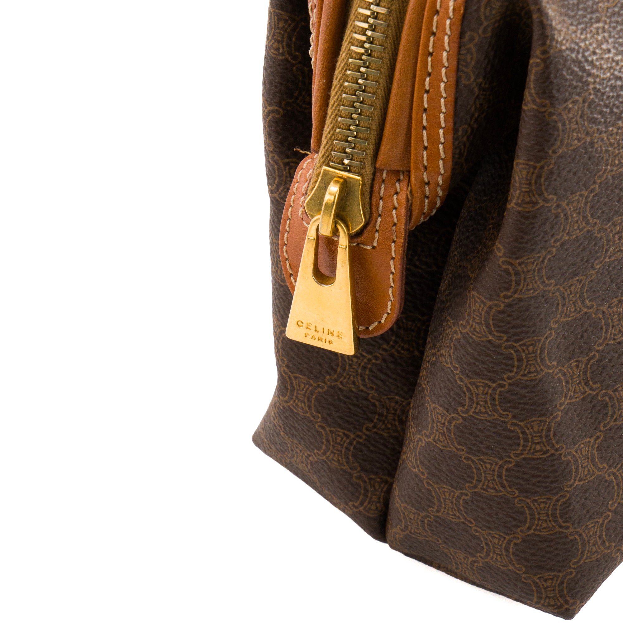 CELINE - Trousse de Toilette PM Celine en toile enduite macadam vintage