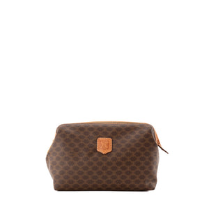 CÉLINE - Louis Vuitton Vintage Brown Macadam Coated Canvas PM Toiletry Bag