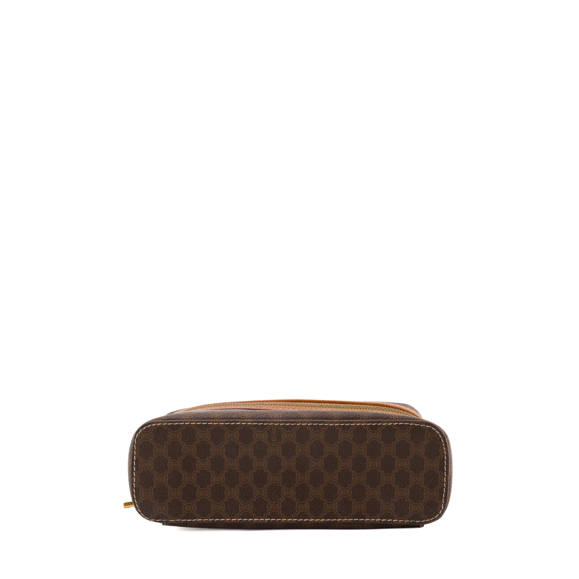 CELINE - Vanity Celine en toile enduite macadam marron vintage