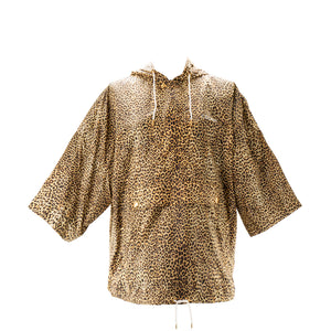 CELINE - Veste coupe vent Celine en toile imprimée léopard (T38)