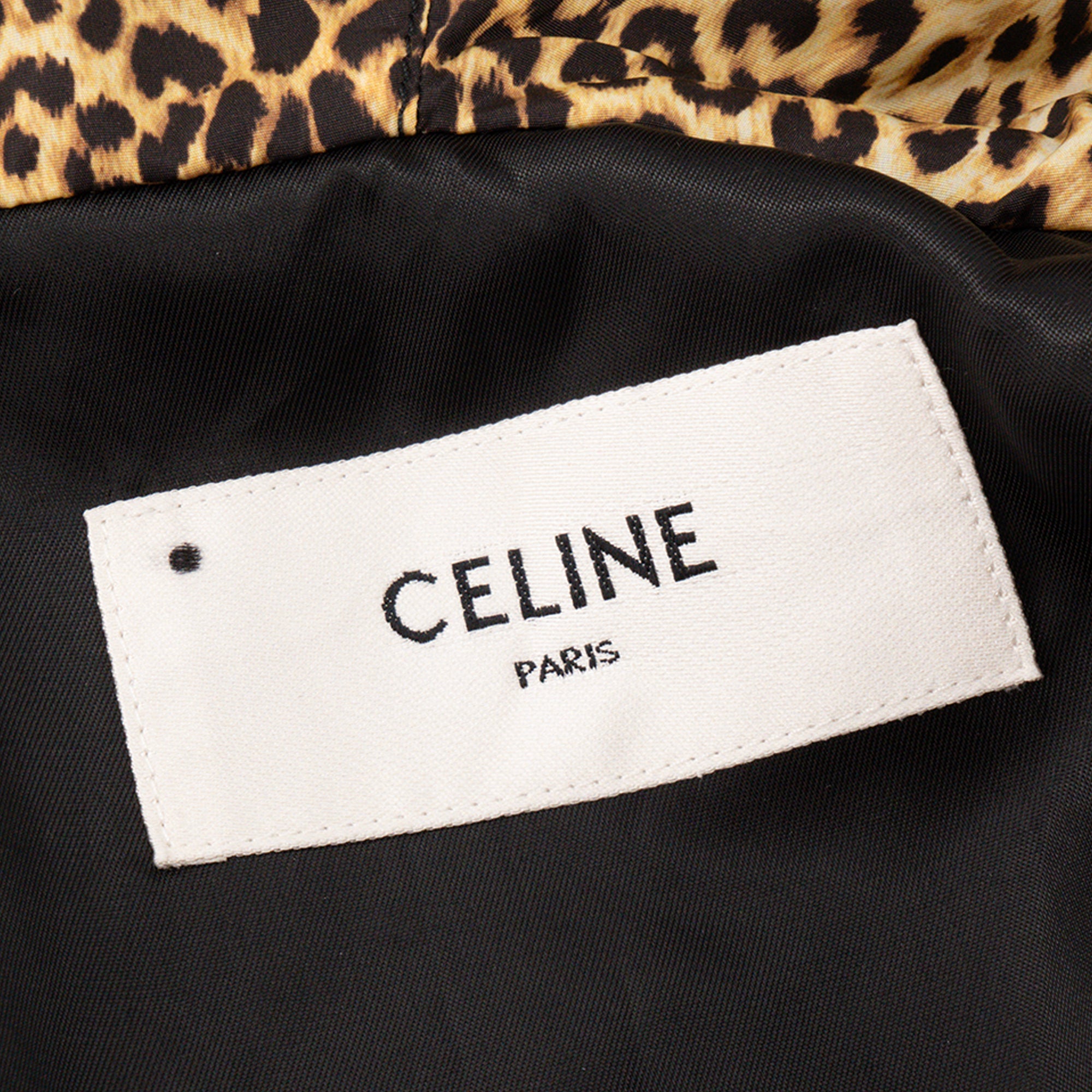 CELINE - Celine leopard print canvas windbreaker (size 38)