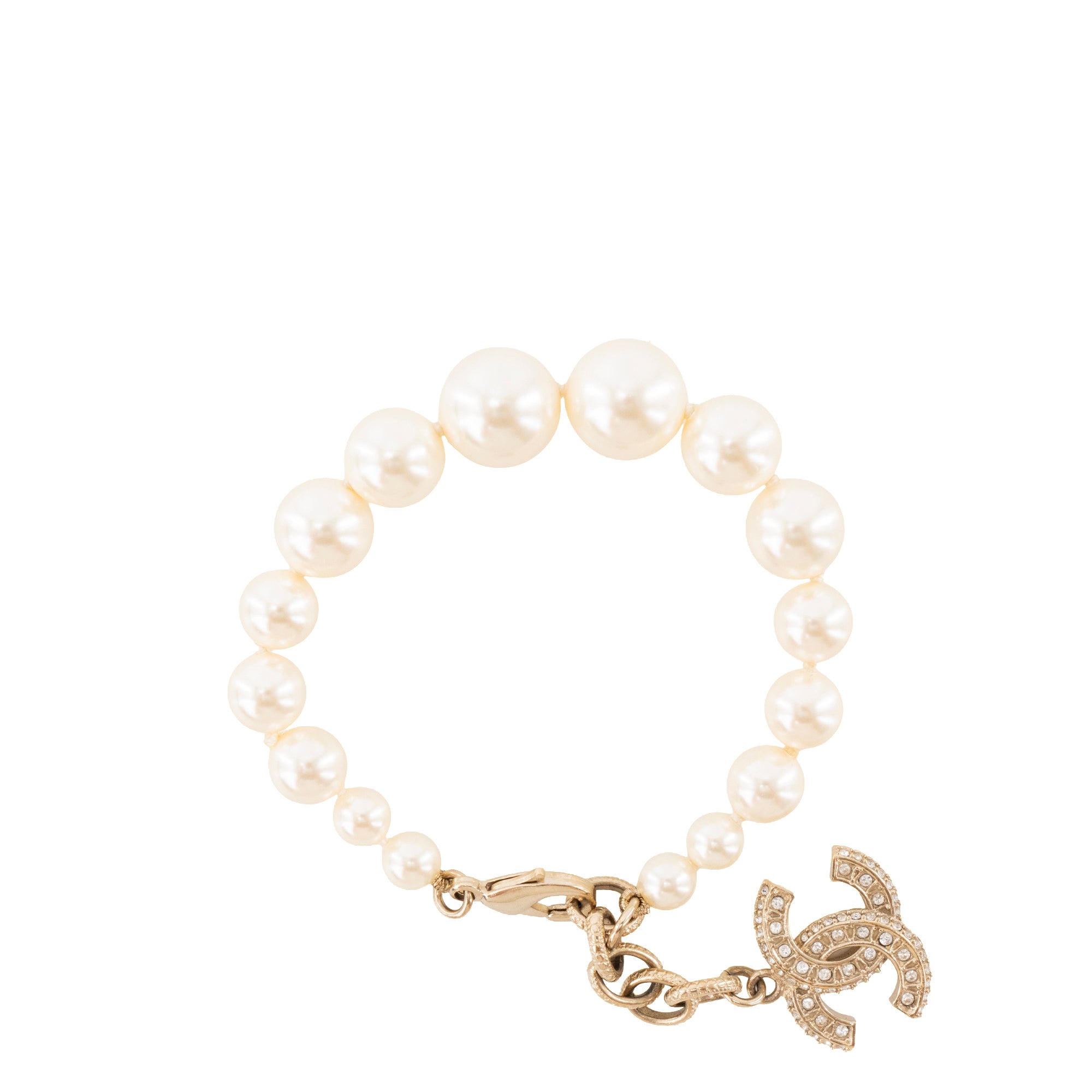 CHANEL - Bracelet Chanel en perles et strass