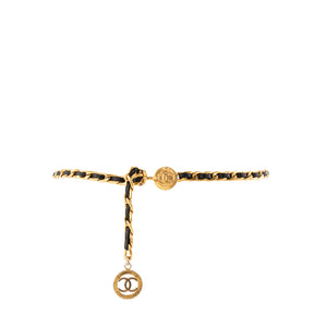 CHANEL - Ceinture Medaillon Chanel en métal doré vintage (T85)