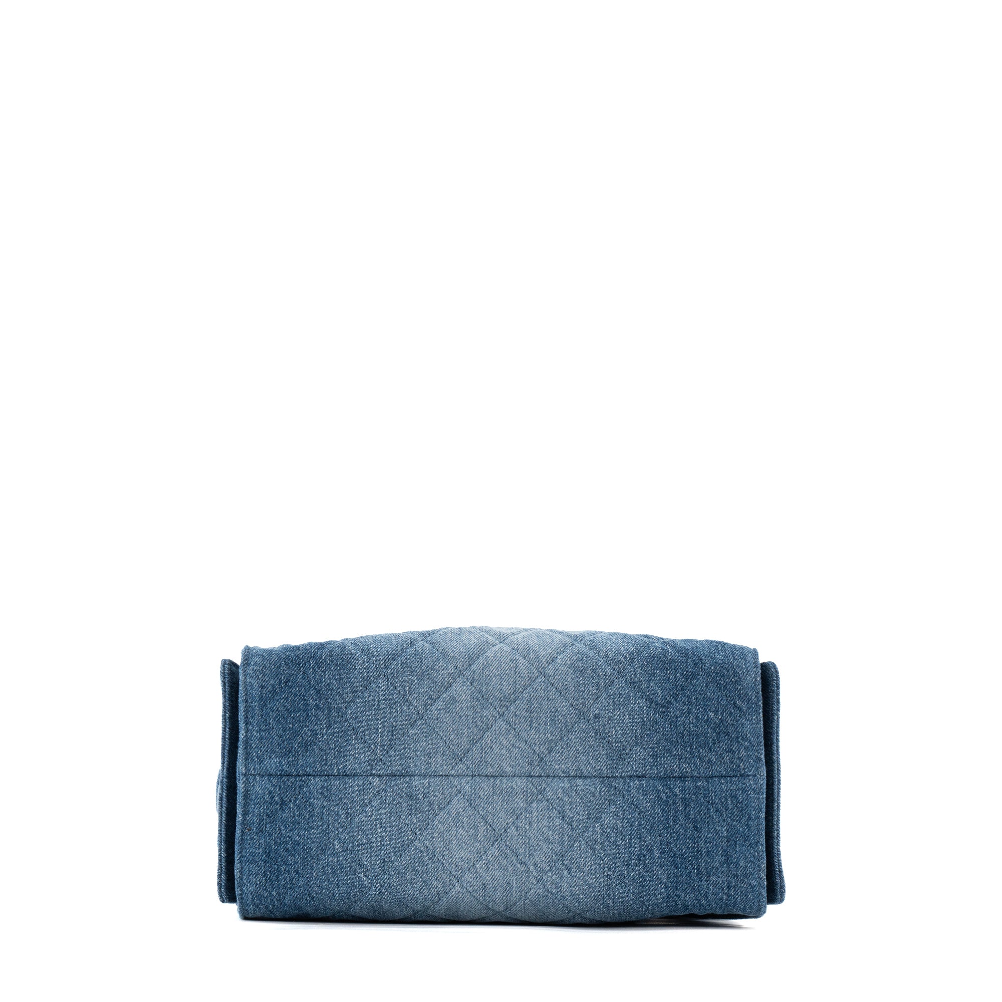 CHANEL - Sac à épaule Chanel 25 small en denim bleu