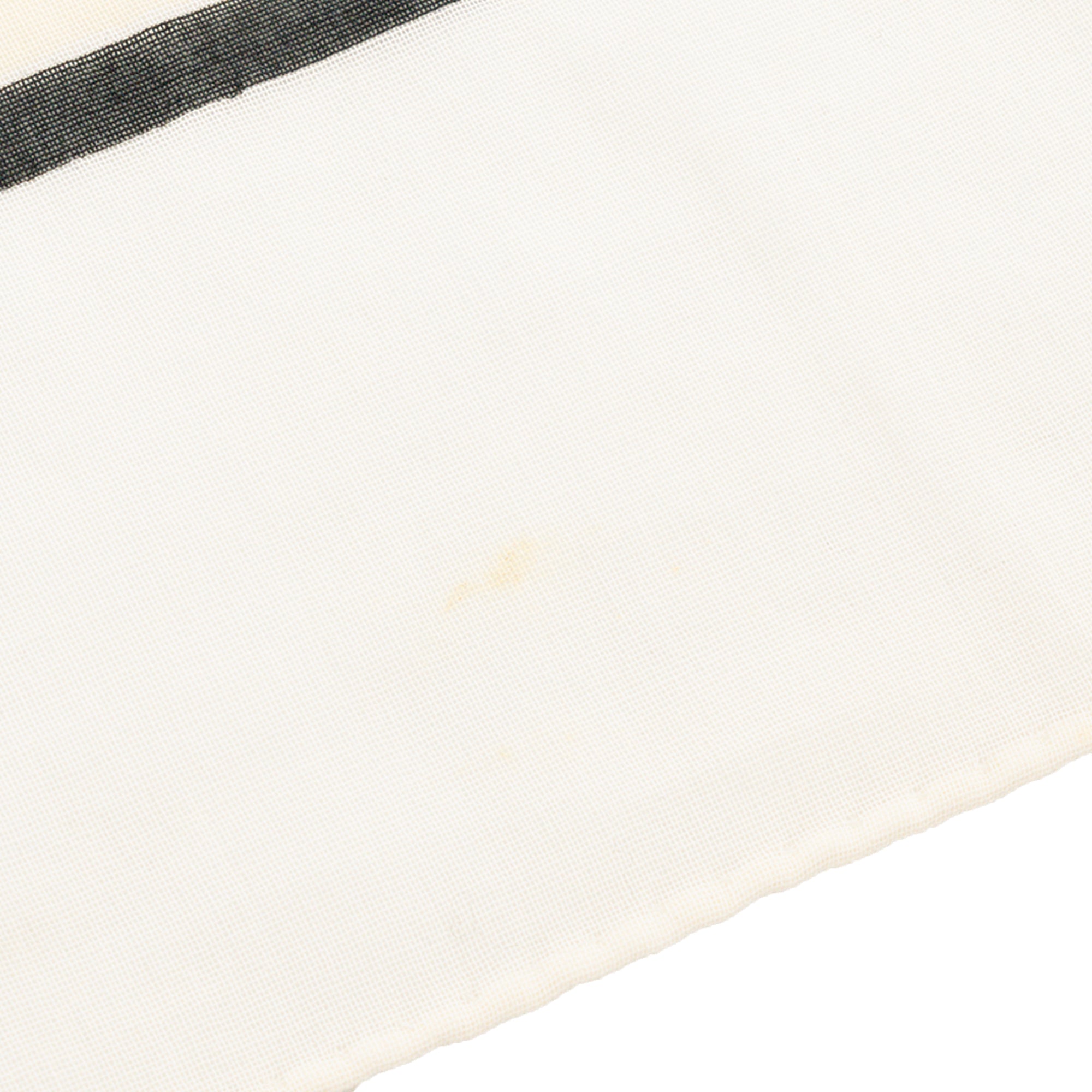 CHANEL - Foulard Chanel en coton jaune et blanc