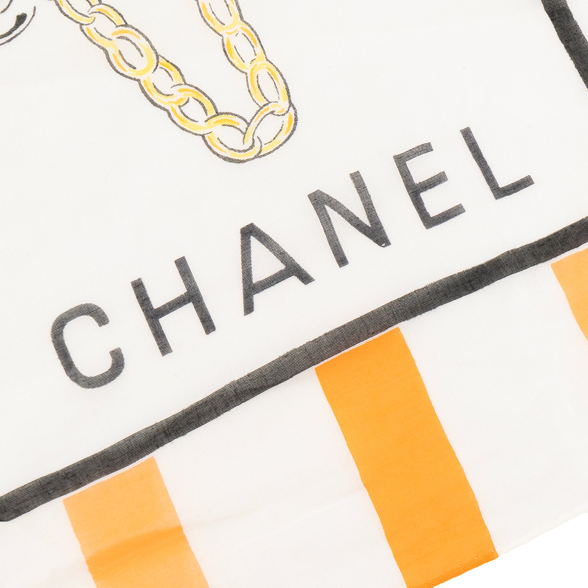 CHANEL - Multicolored cotton Chanel scarf