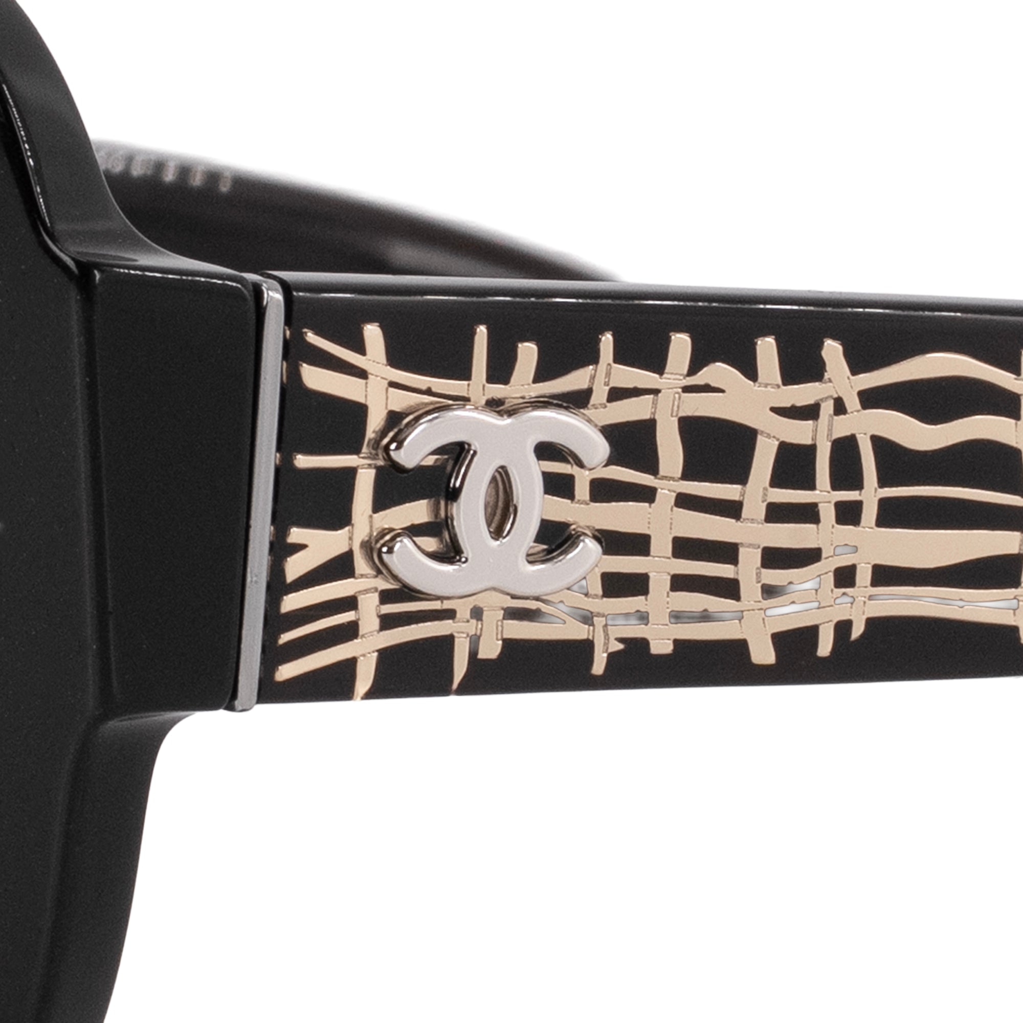 CHANEL - Lunettes de soleil CH5433 Chanel en plastique noir