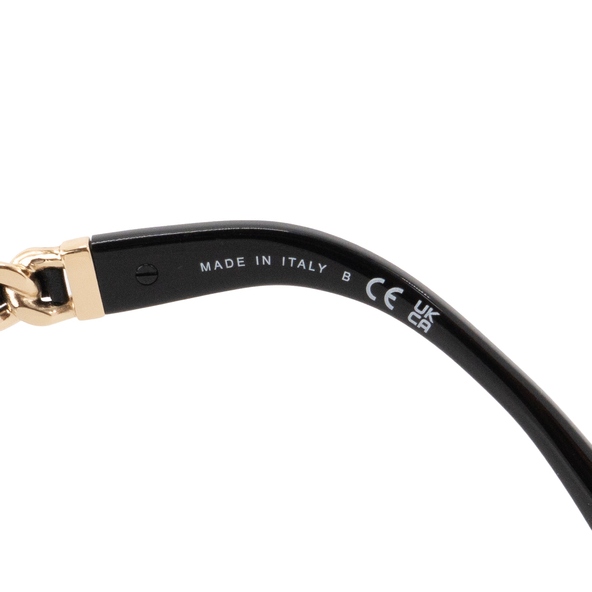 CHANEL - Lunettes de soleil Chanel en acétate et cuir lisse noir