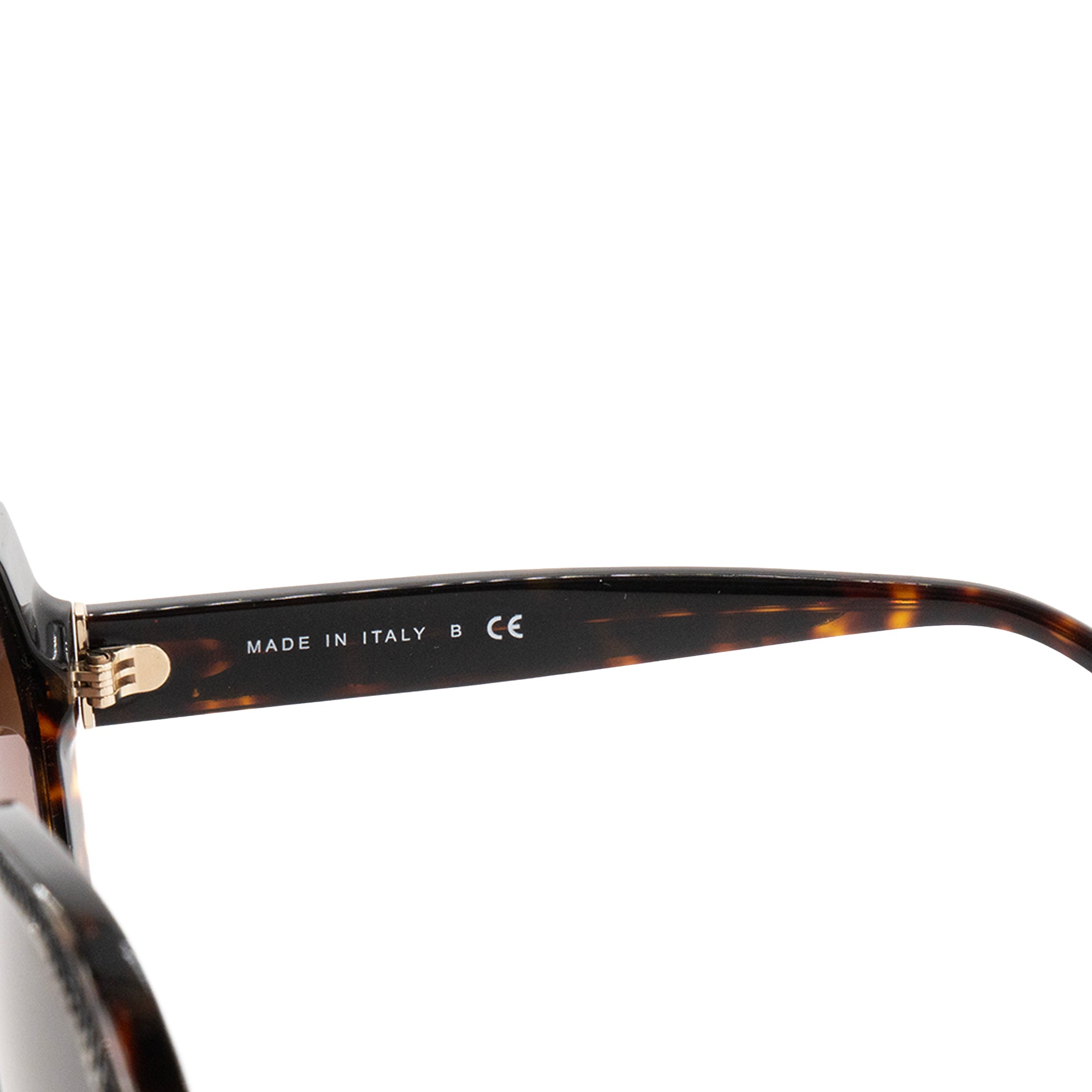 CHANEL - Lunettes de soleil Chanel en acétate marron et sequins noirs brodés