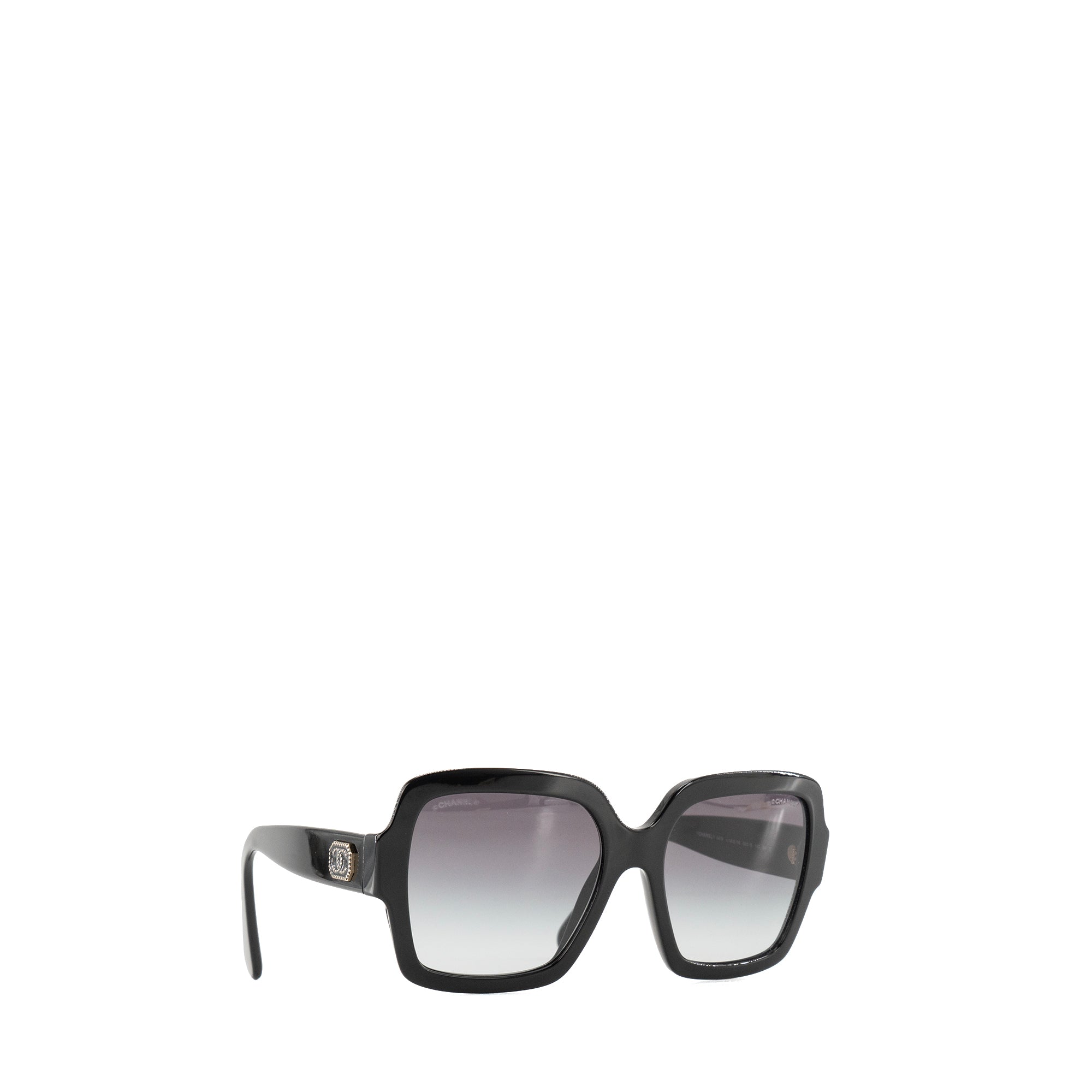 CHANEL - Lunettes de soleil Chanel en acétate noir