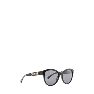 CHANEL - Lunettes de soleil CHANEL en acétate noir