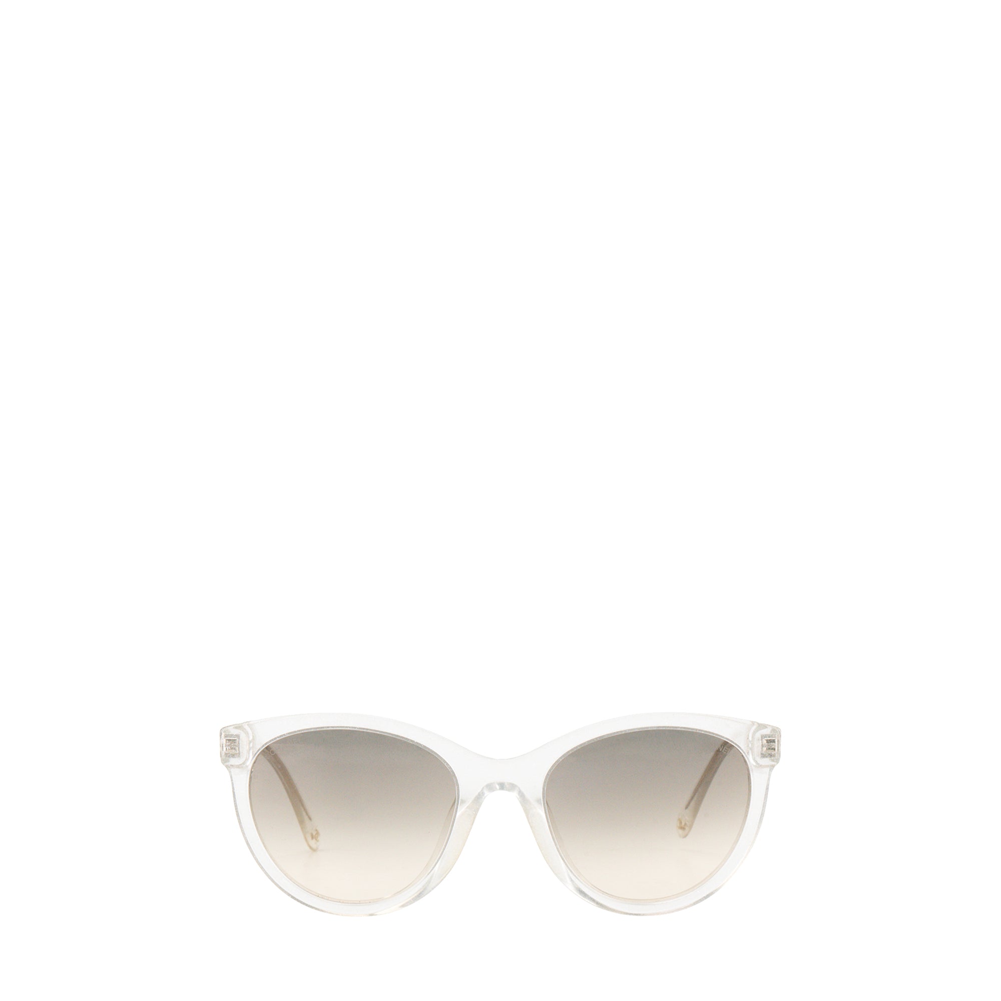 CHANEL - Lunettes de soleil Chanel en acétate transparent à paillettes