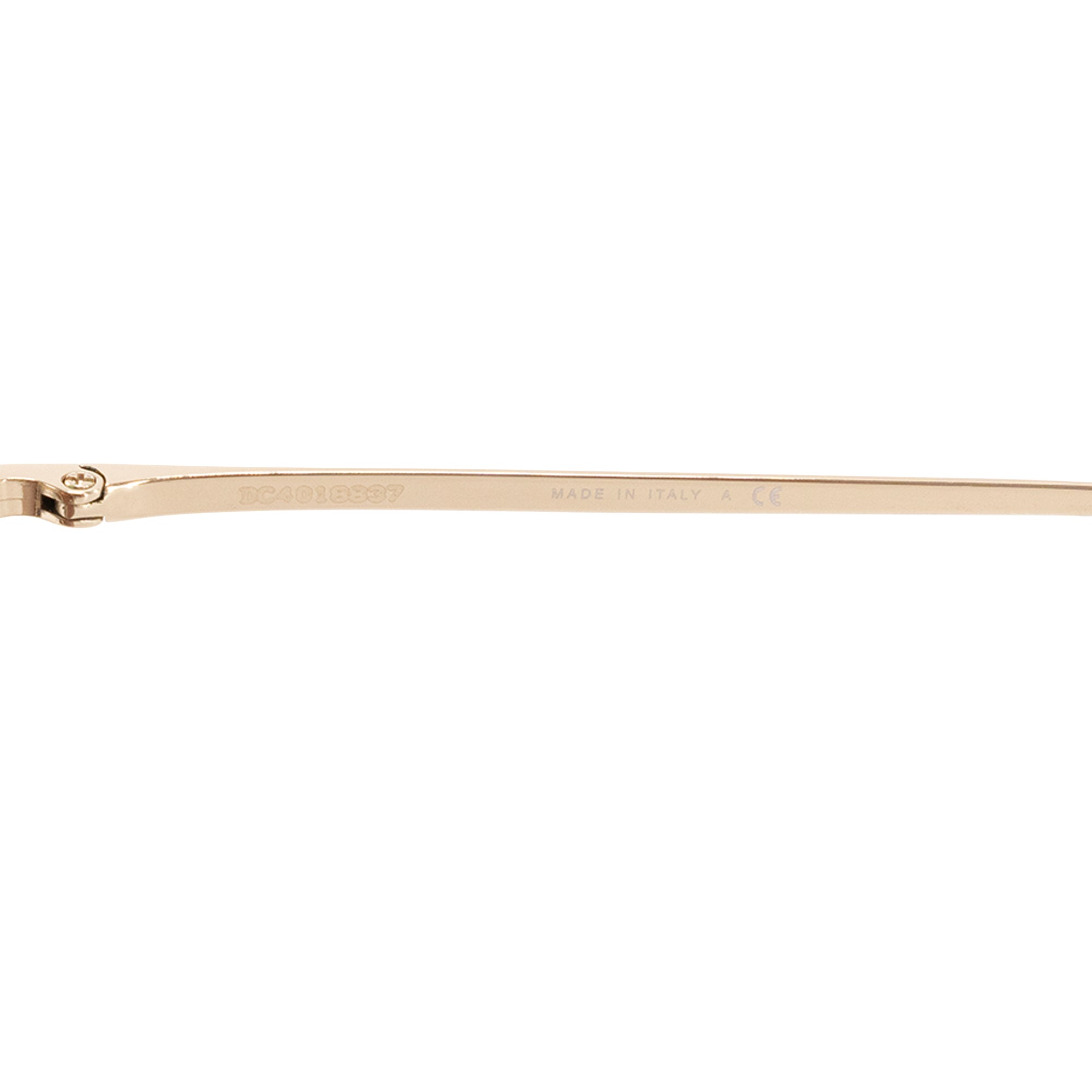 CHANEL - Lunettes de soleil Chanel en métal doré