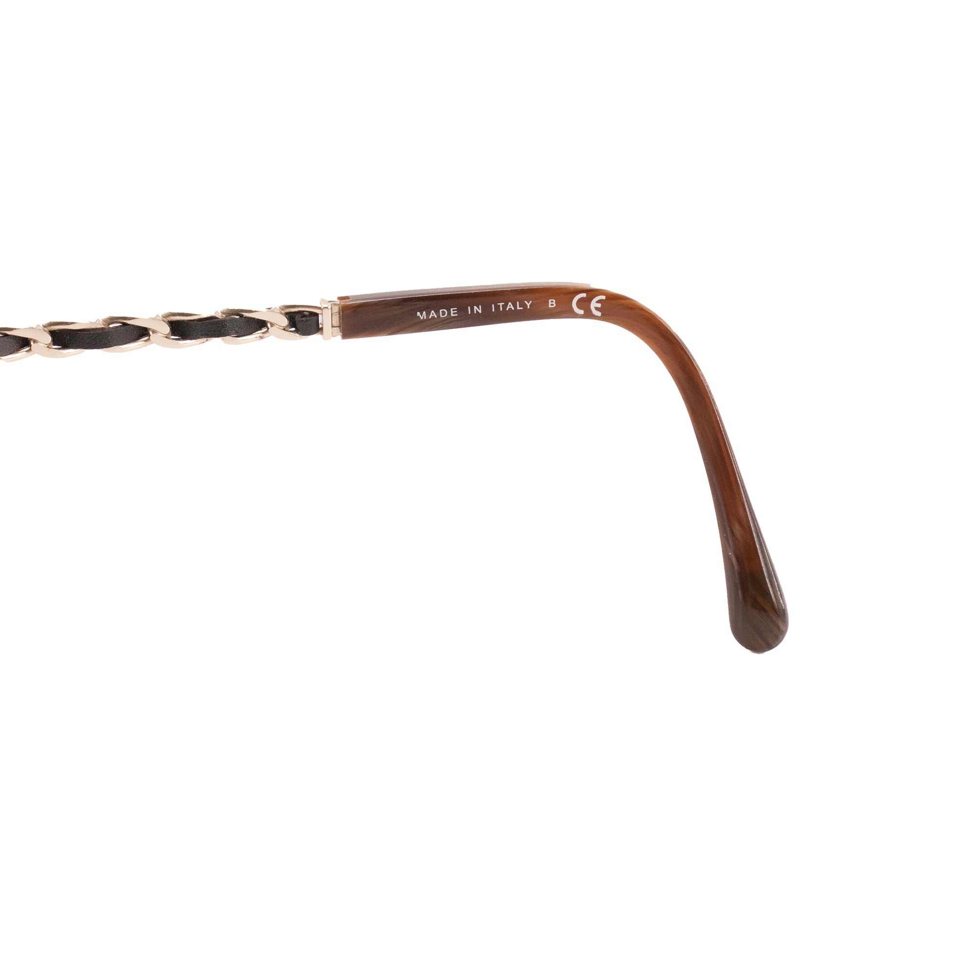 CHANEL - Lunettes de soleil Chanel en plastique marron