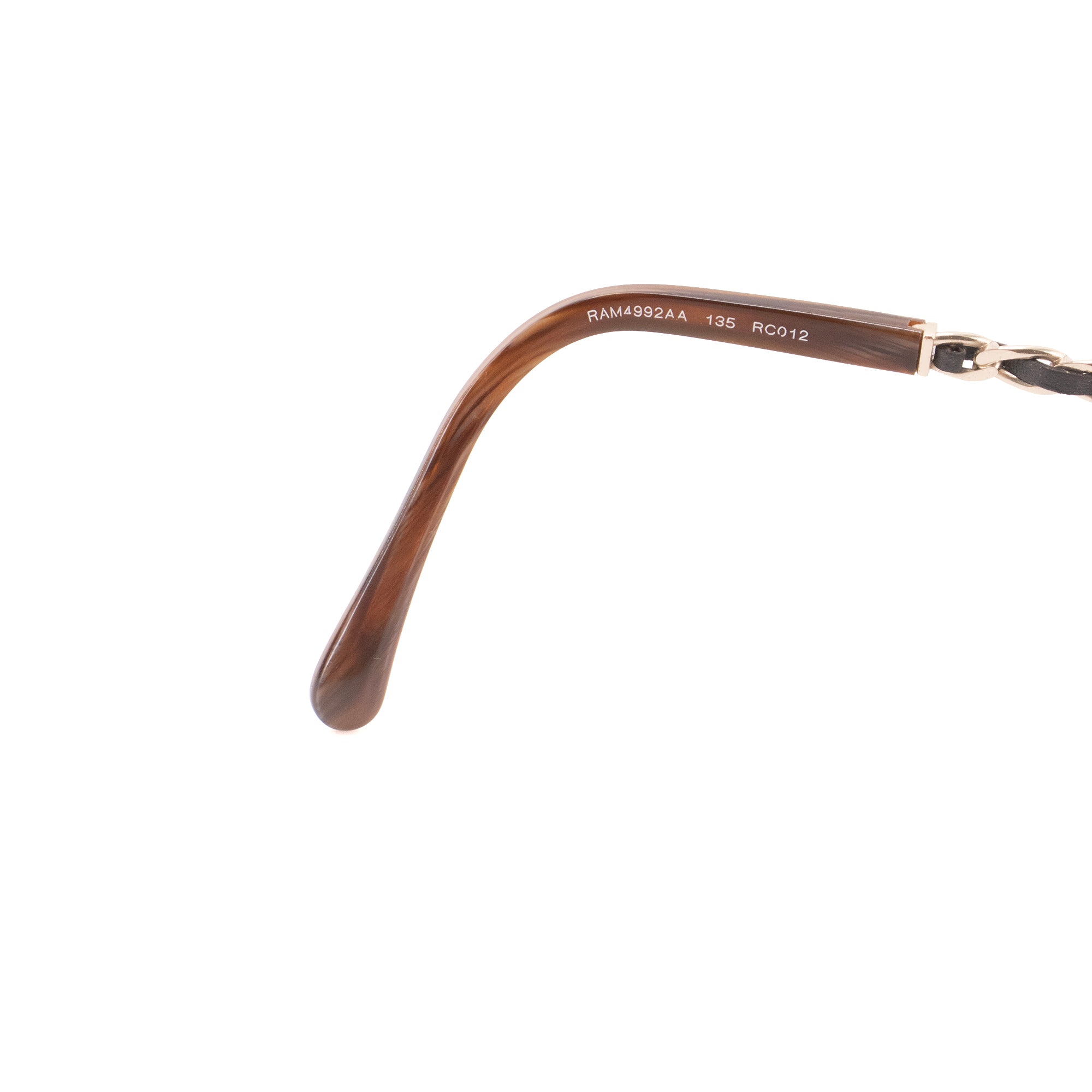CHANEL - Lunettes de soleil Chanel en plastique marron