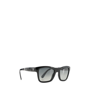 CHANEL - Lunettes de soleil Pliable Chanel en acétate noir